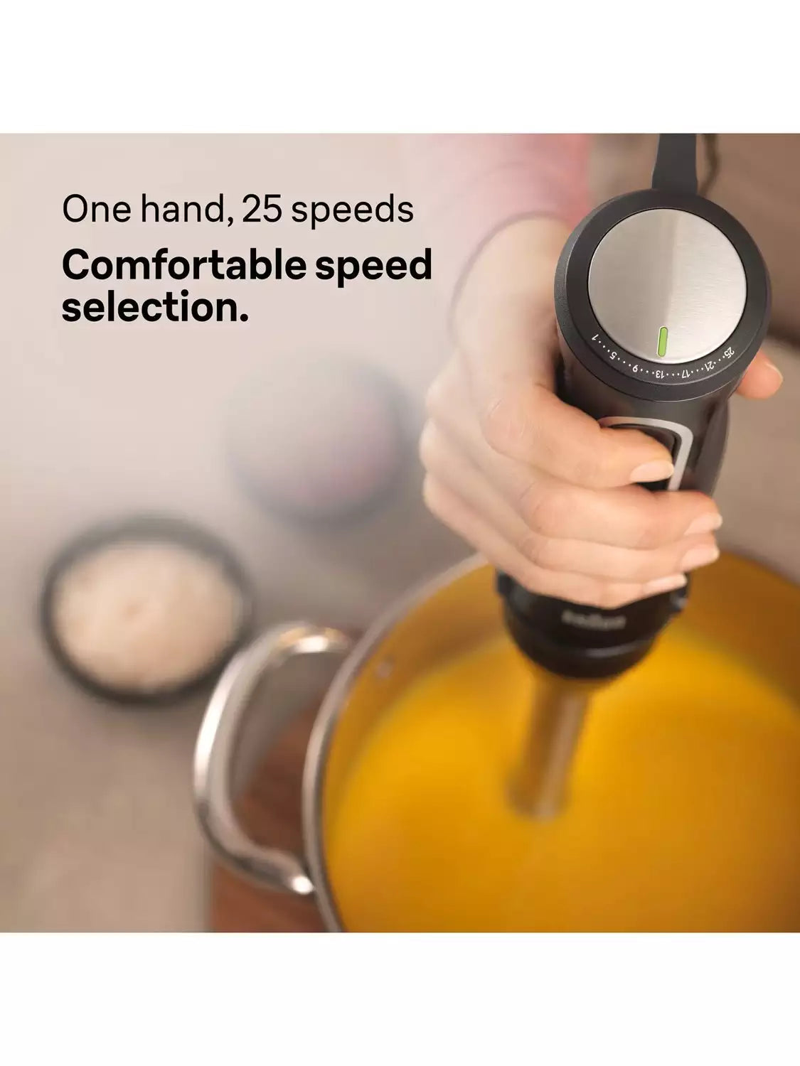 Braun MQ55755M MultiQuick 5 Pro Hand Food Blender, Black