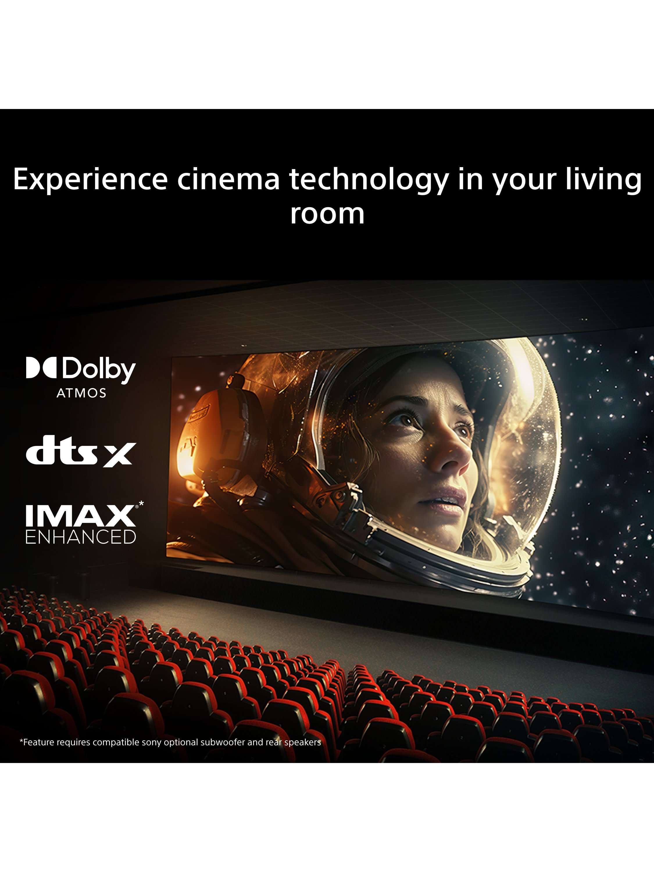 Bravia Theatre Bar 7 HT-A7100 Wi-Fi Bluetooth All-In-One Soundbar with 360 Spatial Sound Mapping, Dolby Atmos & DTS:X, Black