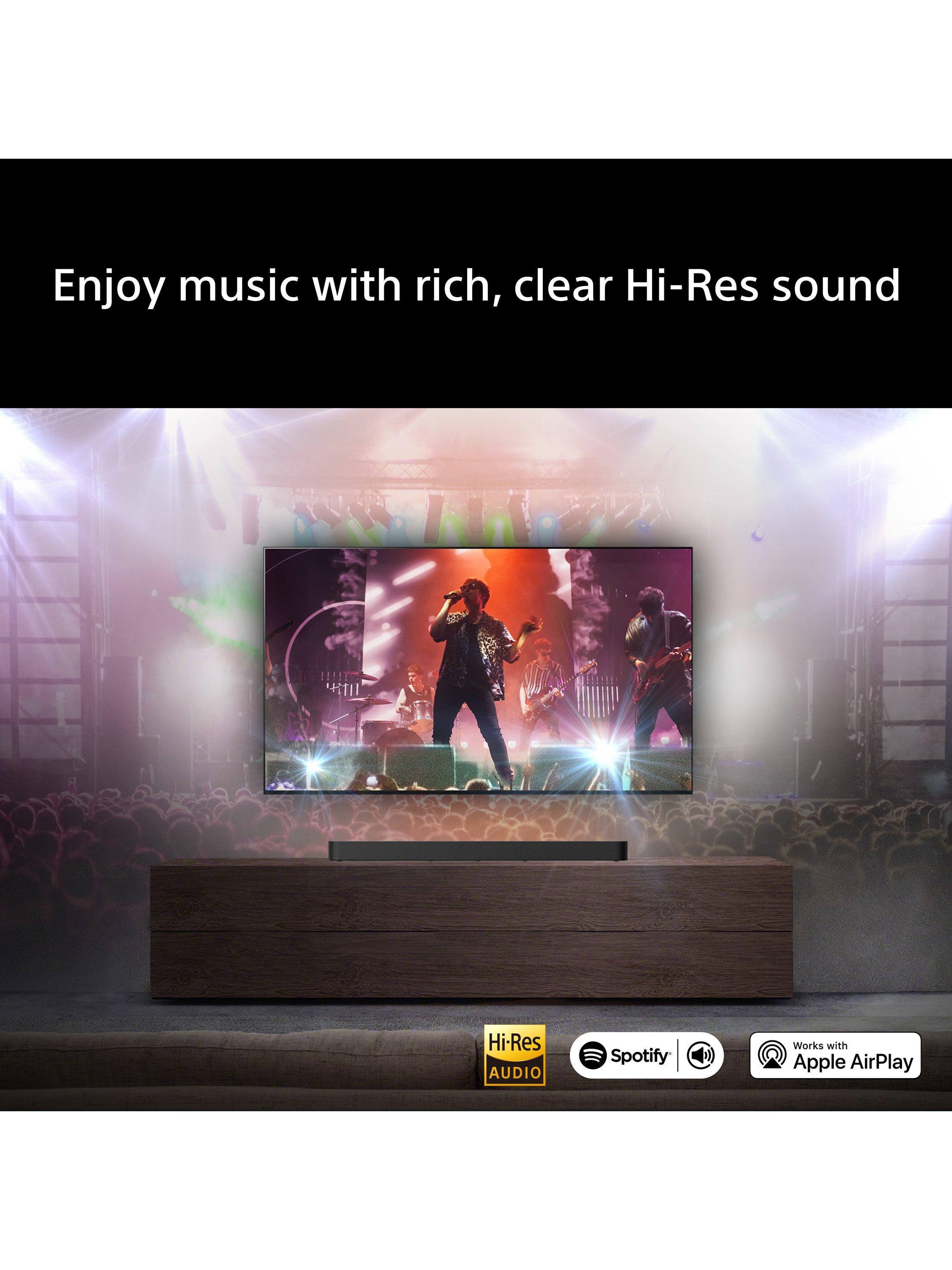 Bravia Theatre Bar 7 HT-A7100 Wi-Fi Bluetooth All-In-One Soundbar with 360 Spatial Sound Mapping, Dolby Atmos & DTS:X, Black