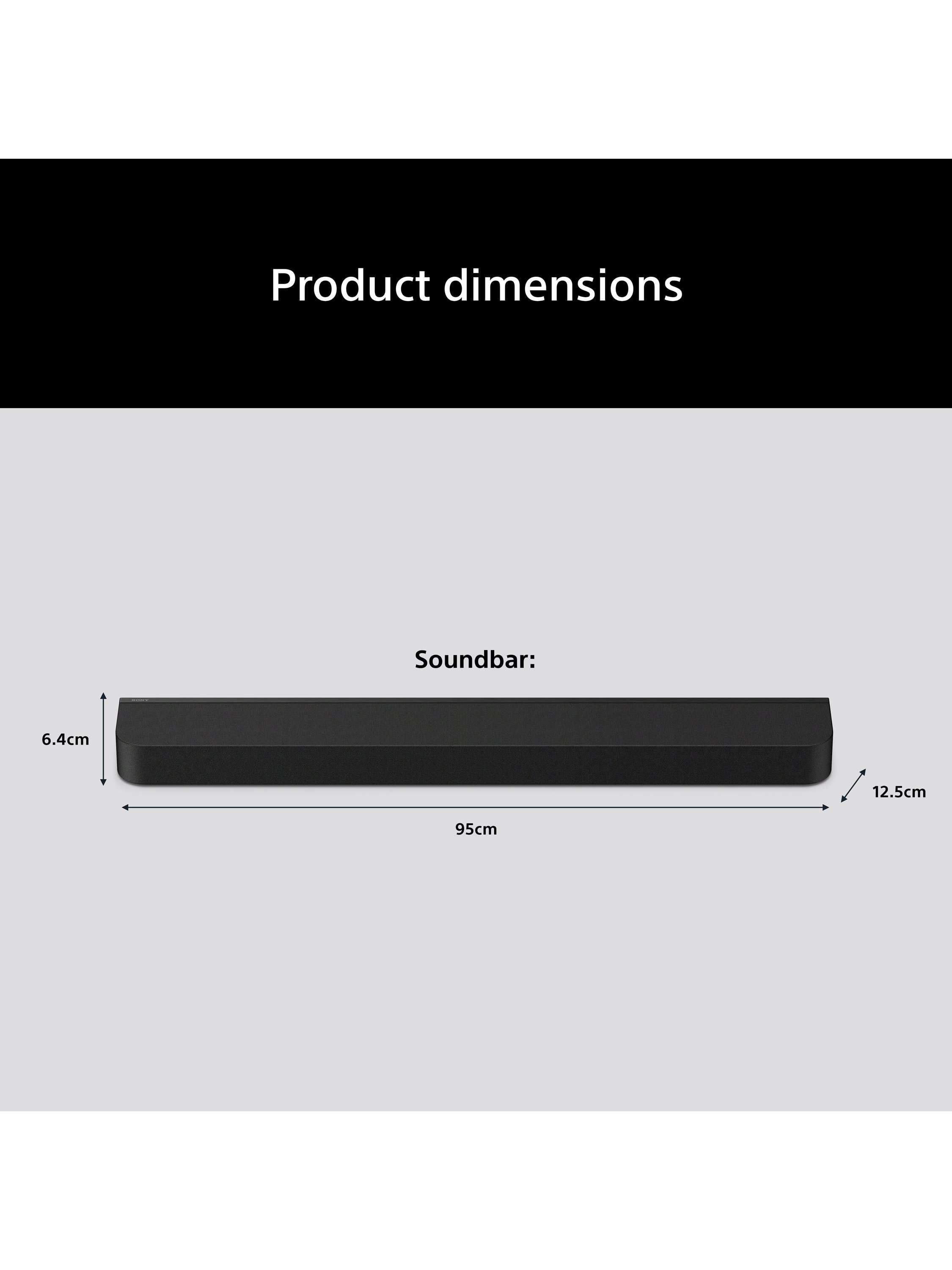 Bravia Theatre Bar 7 HT-A7100 Wi-Fi Bluetooth All-In-One Soundbar with 360 Spatial Sound Mapping, Dolby Atmos & DTS:X, Black
