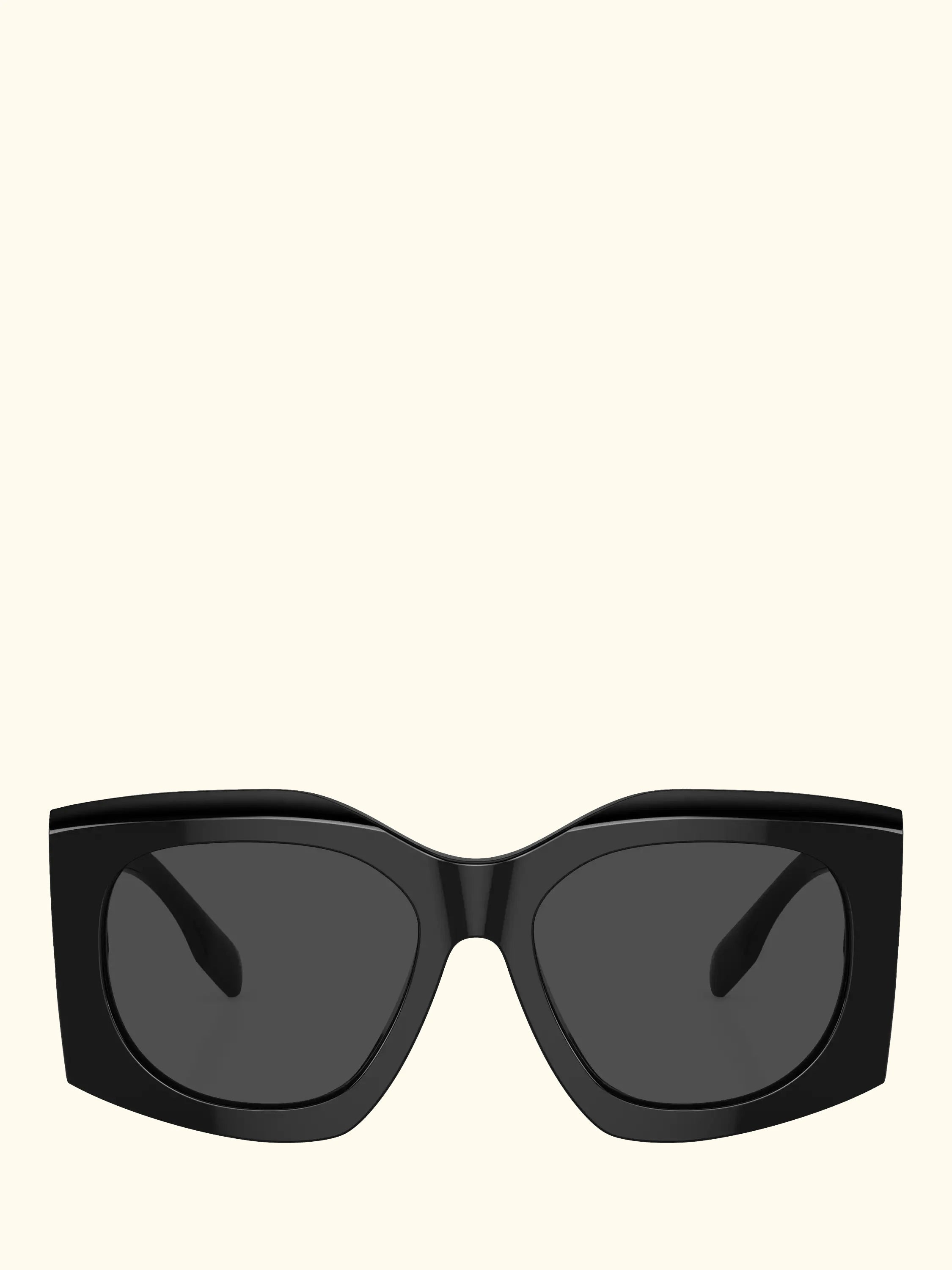 Burberry BE4388U Women's Irregular Sunglasses, Black/Grey
