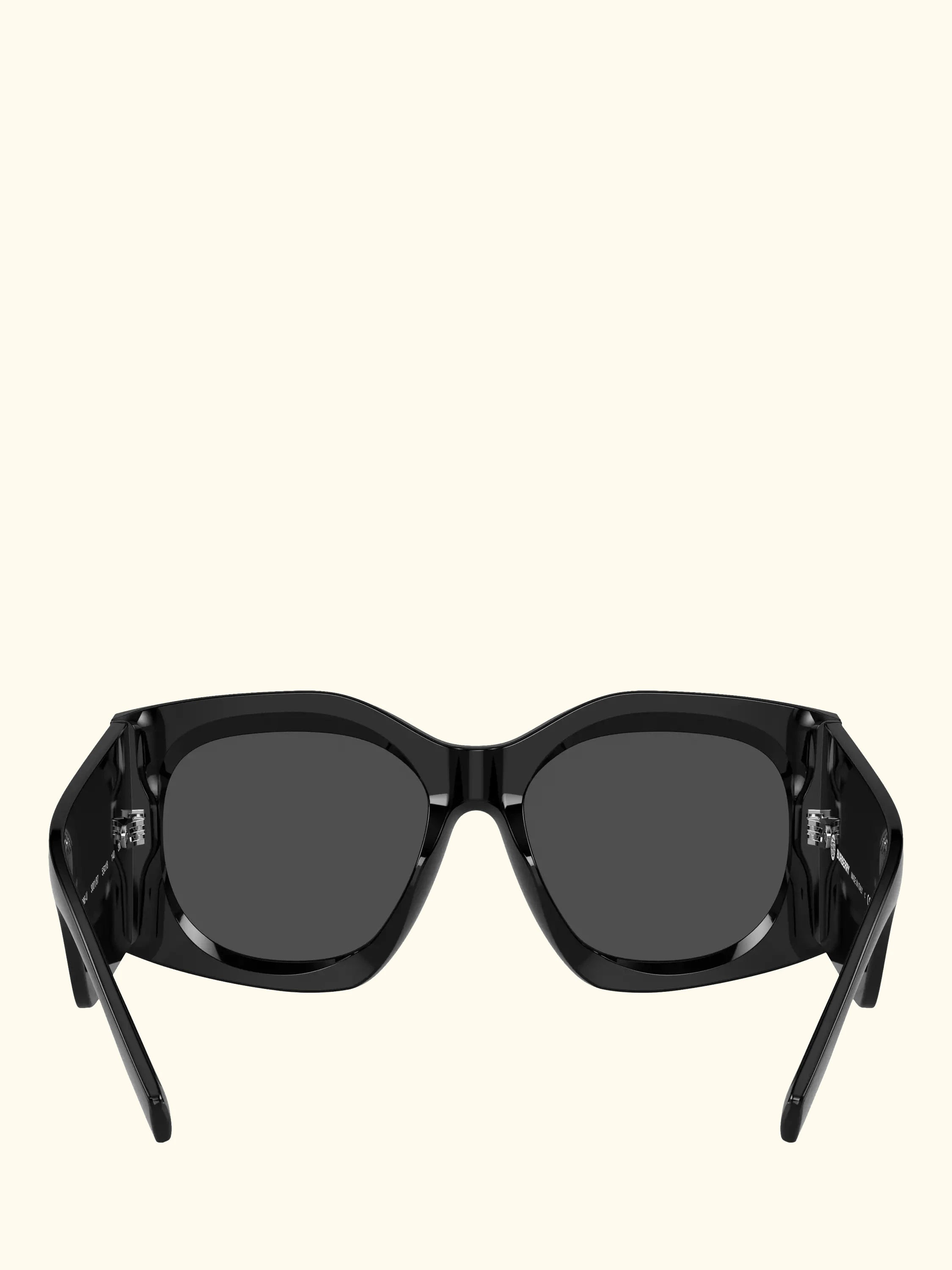 Burberry BE4388U Women's Irregular Sunglasses, Black/Grey