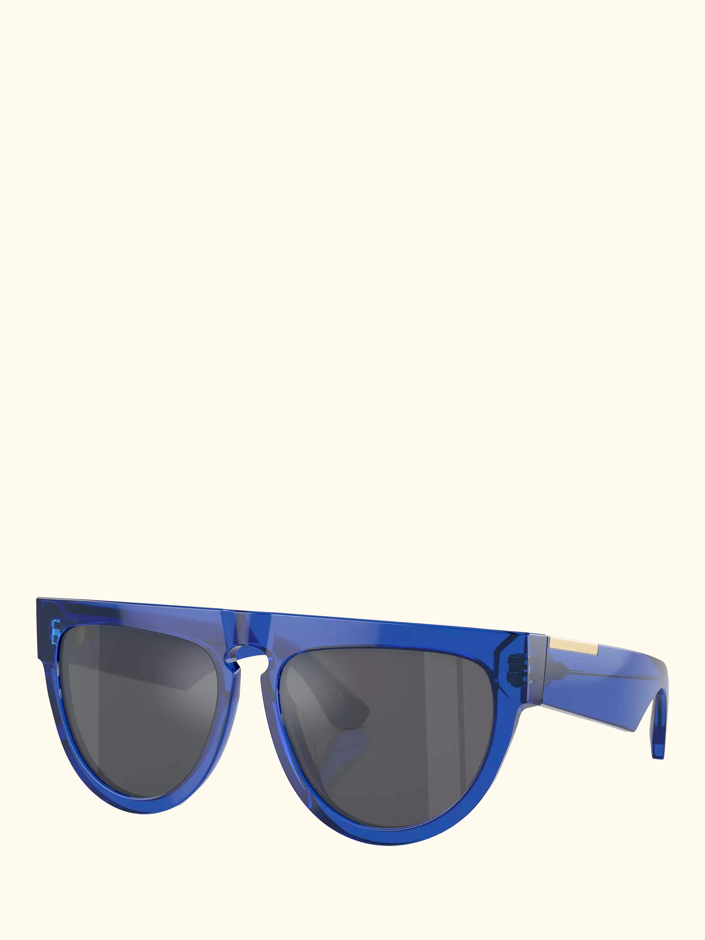 Burberry BE4416U Women's Irregular Sunglasses, Blue/Silver
