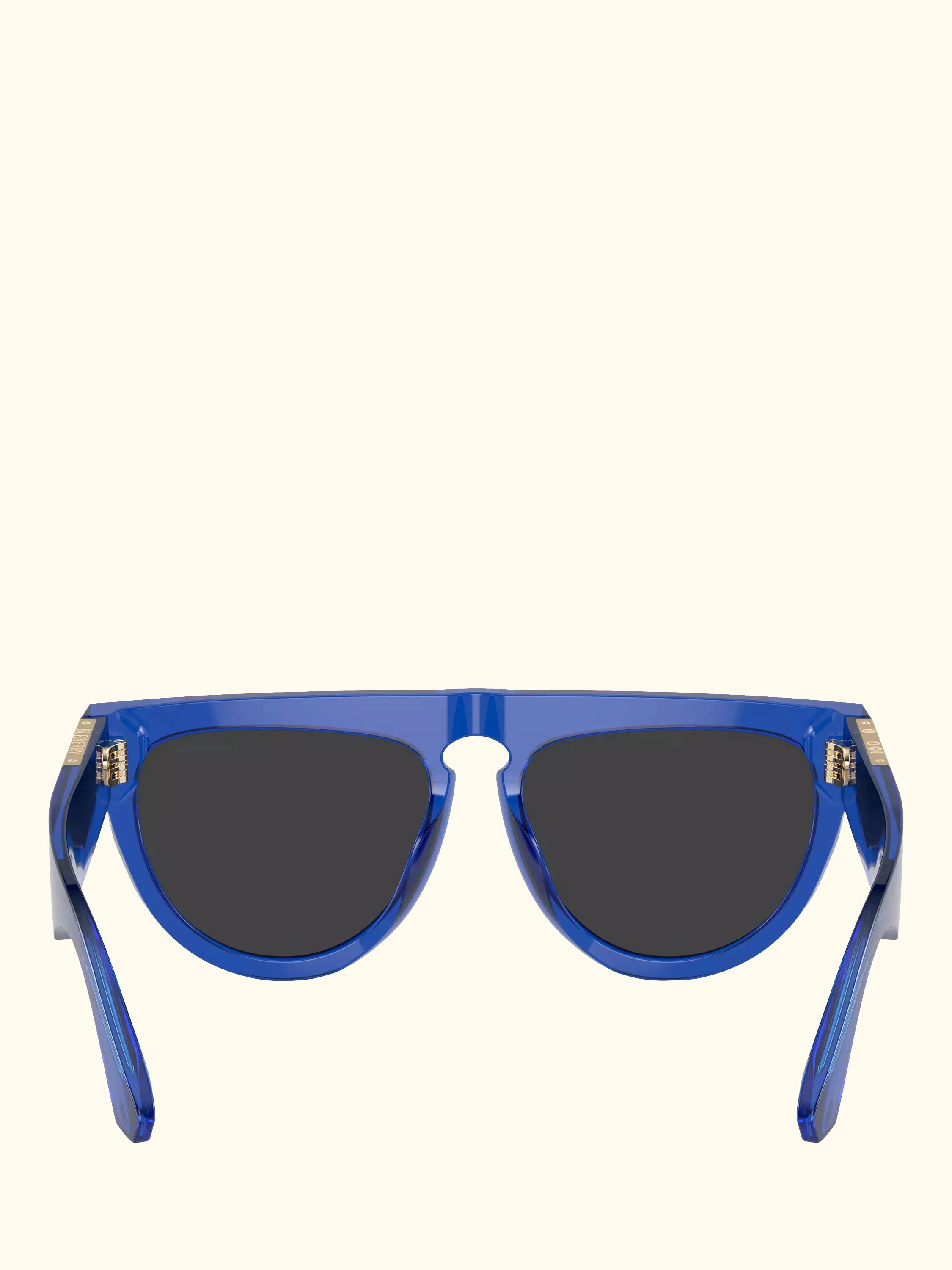 Burberry BE4416U Women's Irregular Sunglasses, Blue/Silver