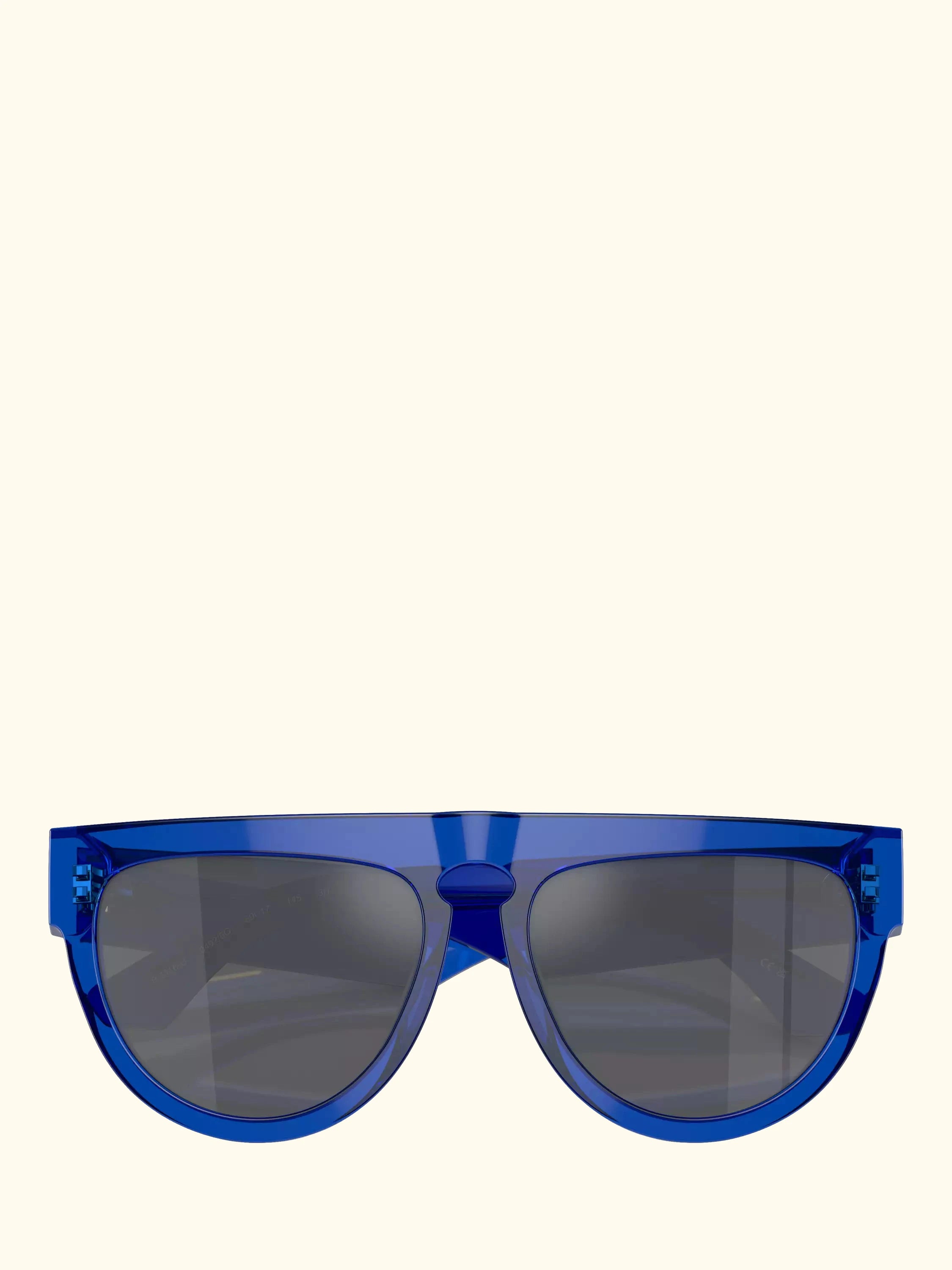 Burberry BE4416U Women's Irregular Sunglasses, Blue/Silver