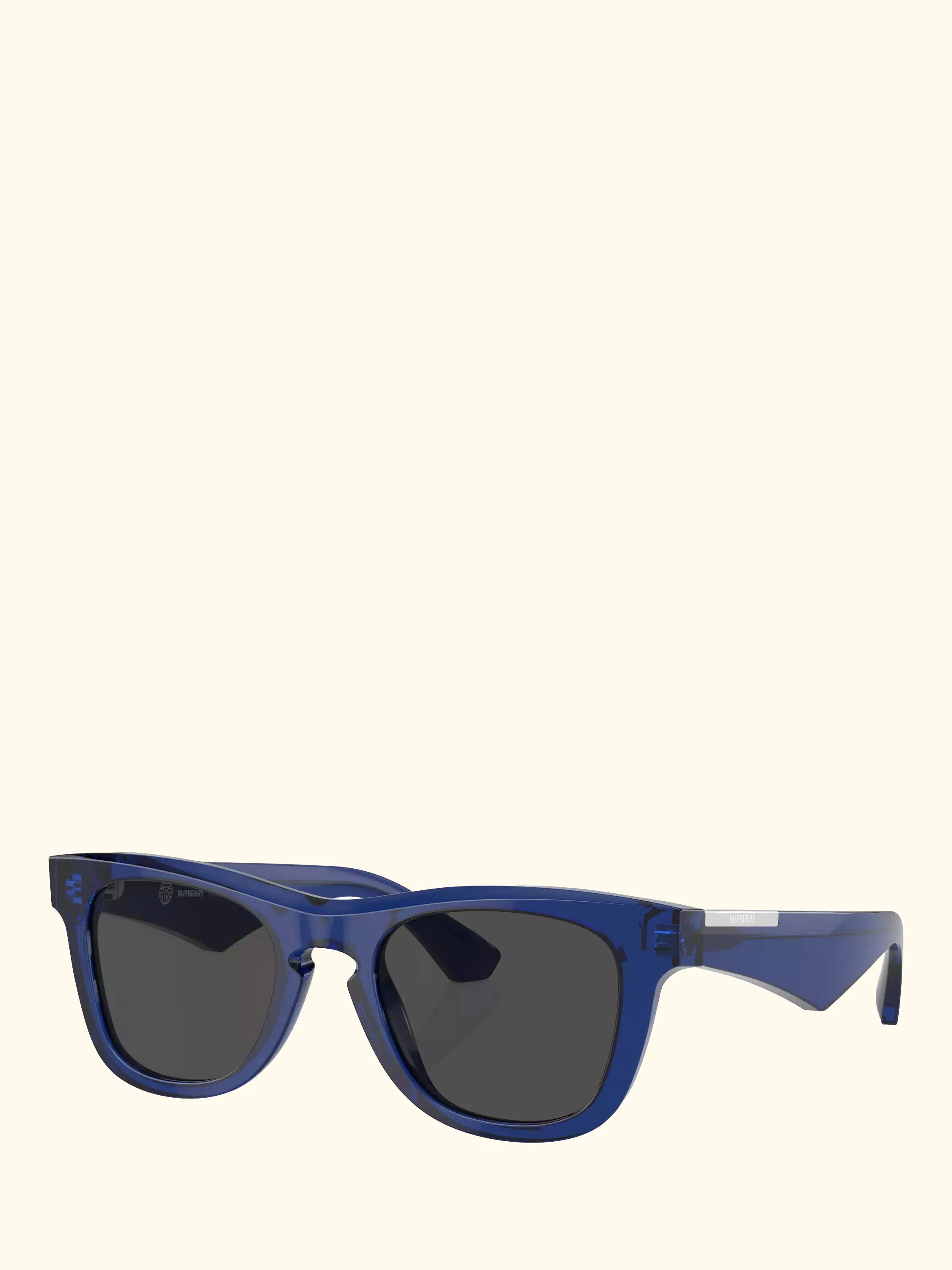 Burberry BE4426 Men's Square Sunglasses, Blue/Grey