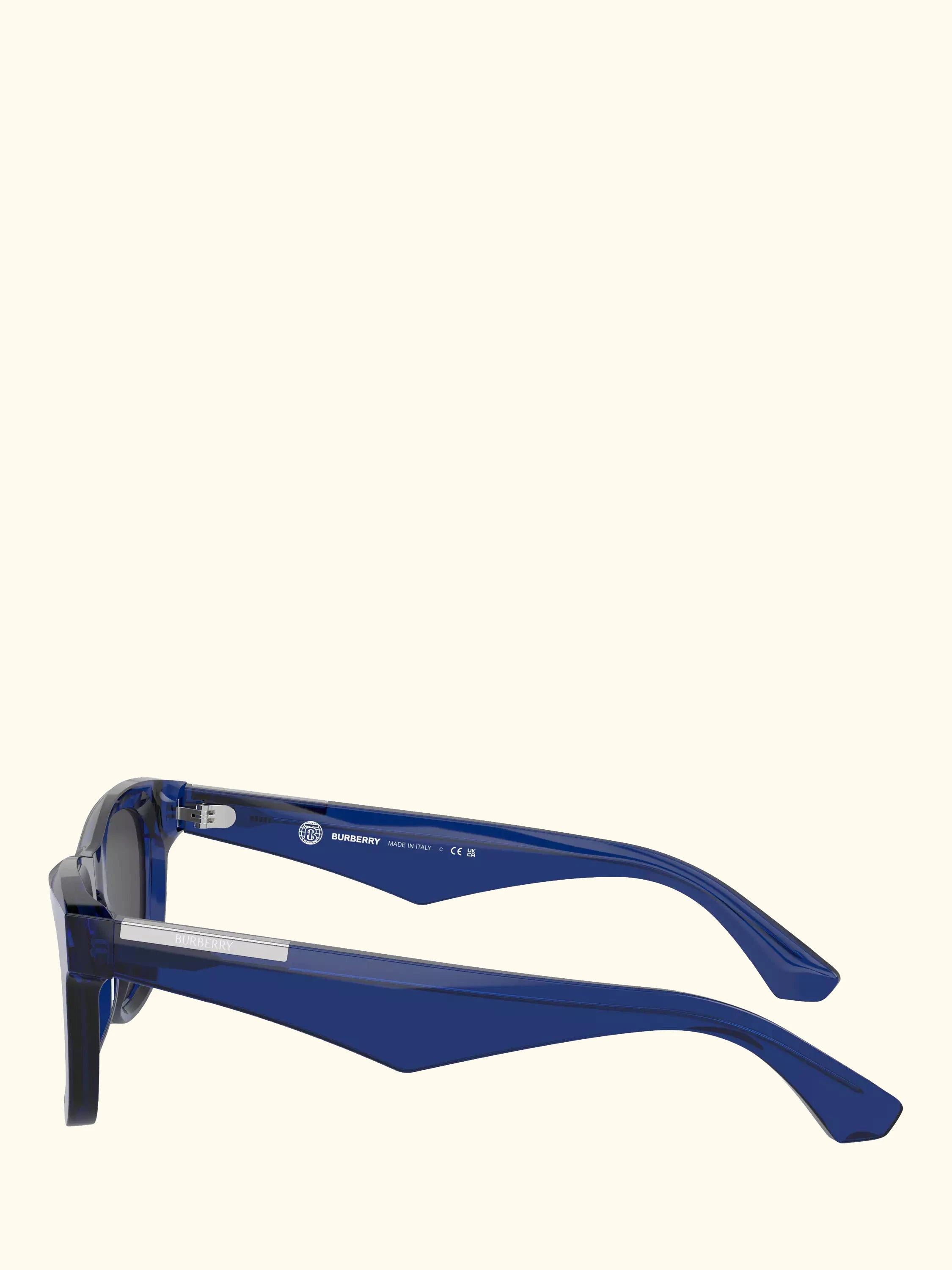 Burberry BE4426 Men's Square Sunglasses, Blue/Grey