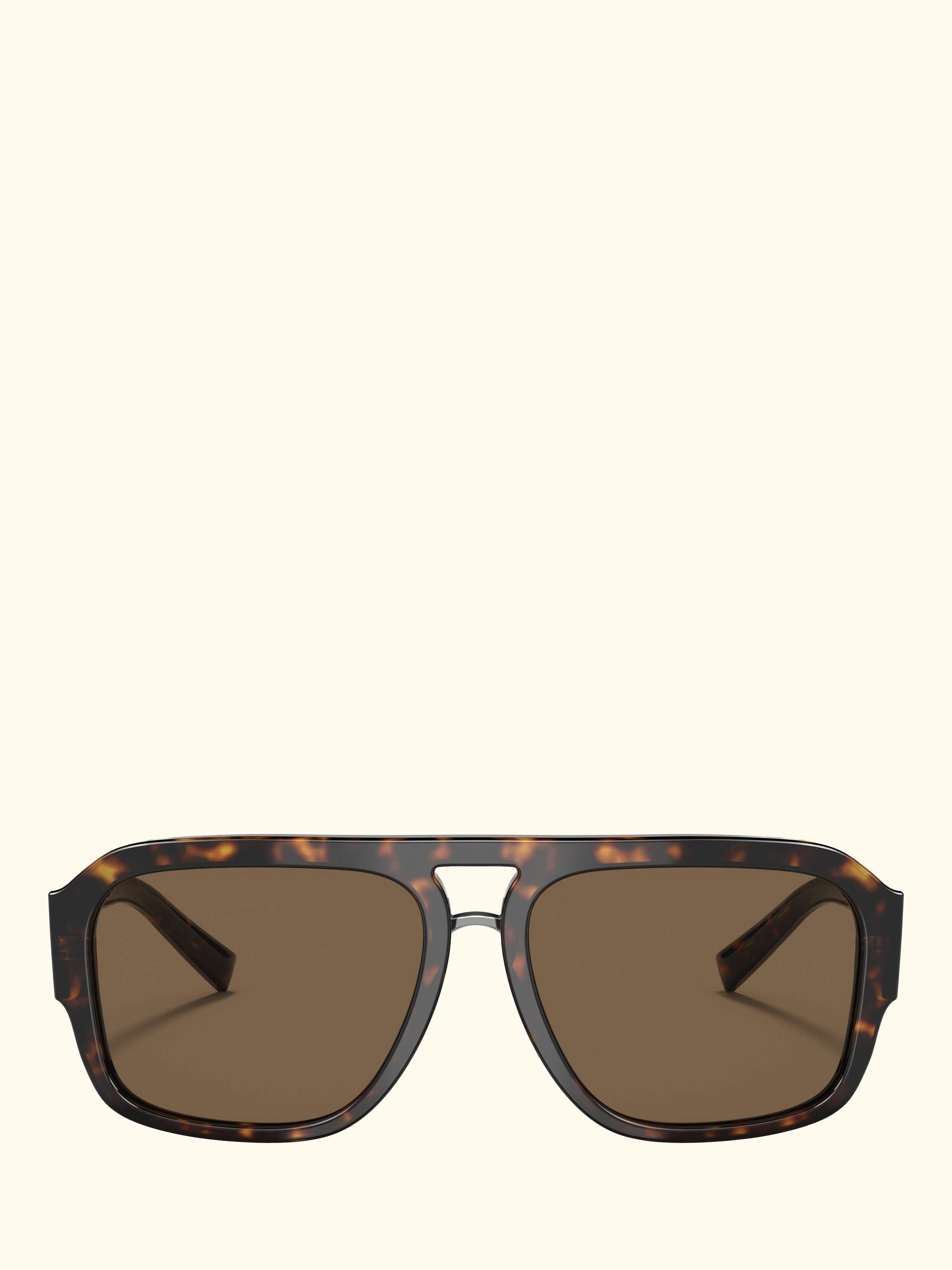 DG4403 Men's Square Sunglasses, Havana/Brown