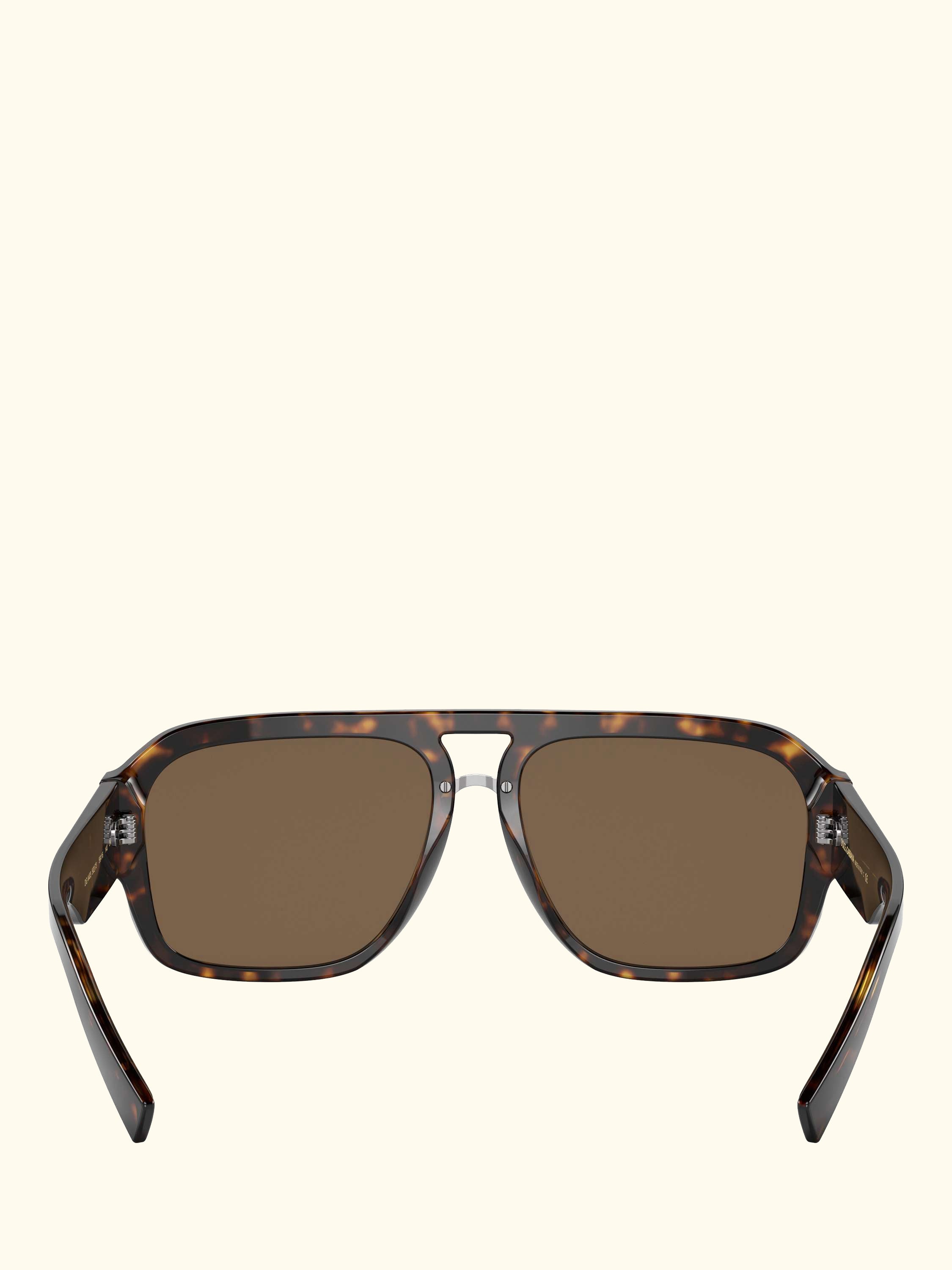 DG4403 Men's Square Sunglasses, Havana/Brown