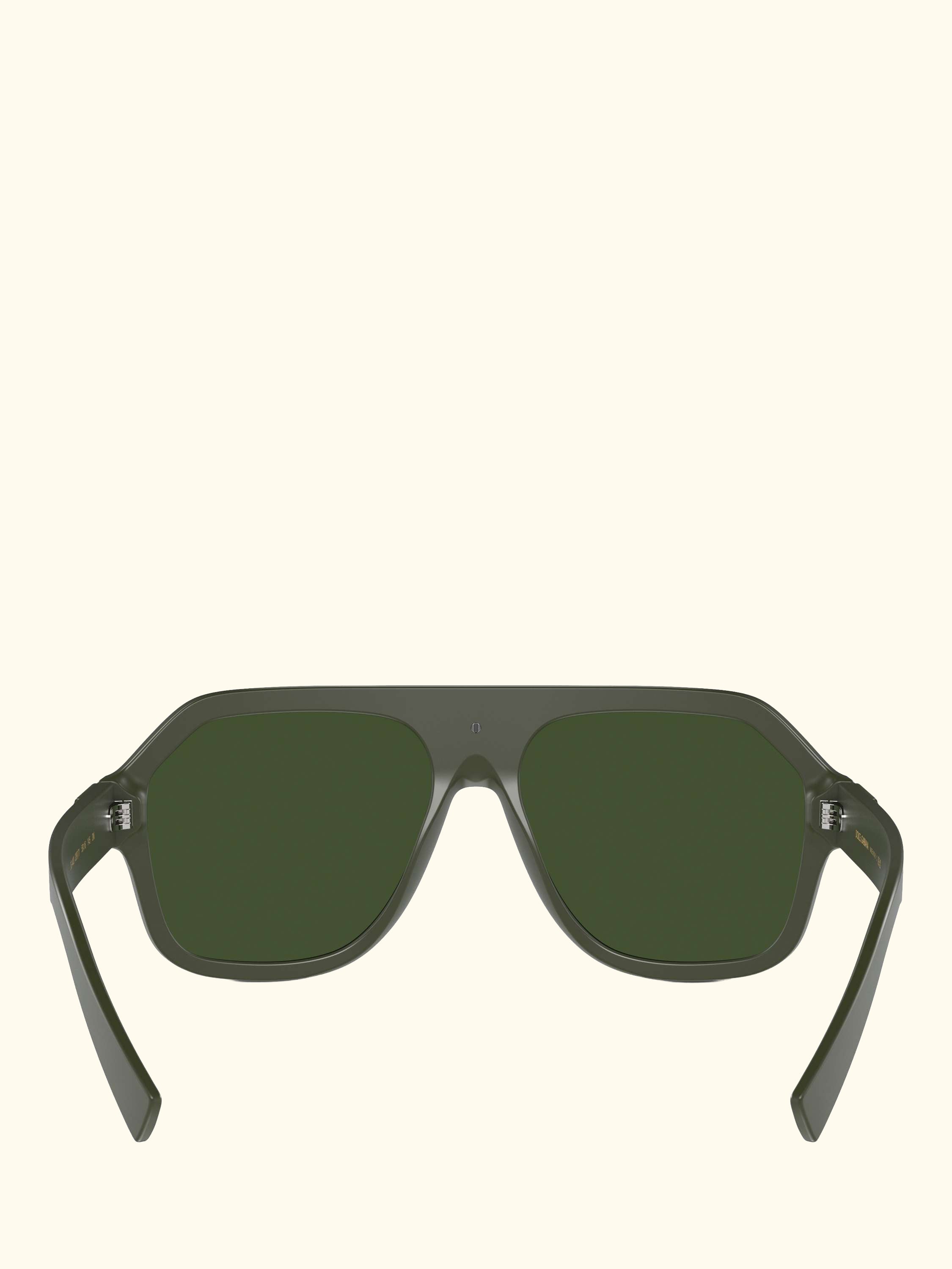DG4433 Men's Aviator Sunglasses, Matte Dark Green/Green