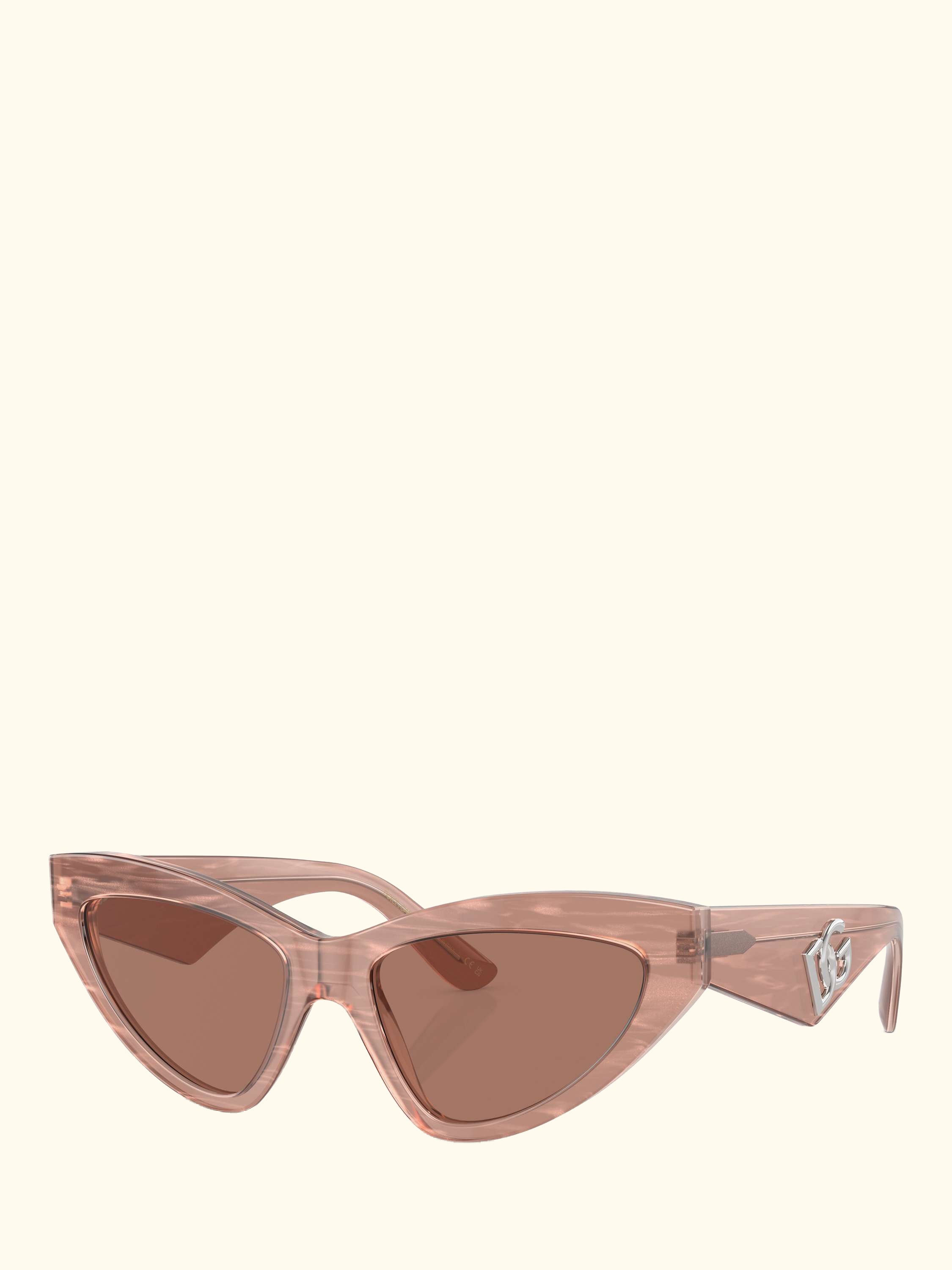 DG4439 Women's Cat Eye Sunglasses, Fleur Caramel/Brown