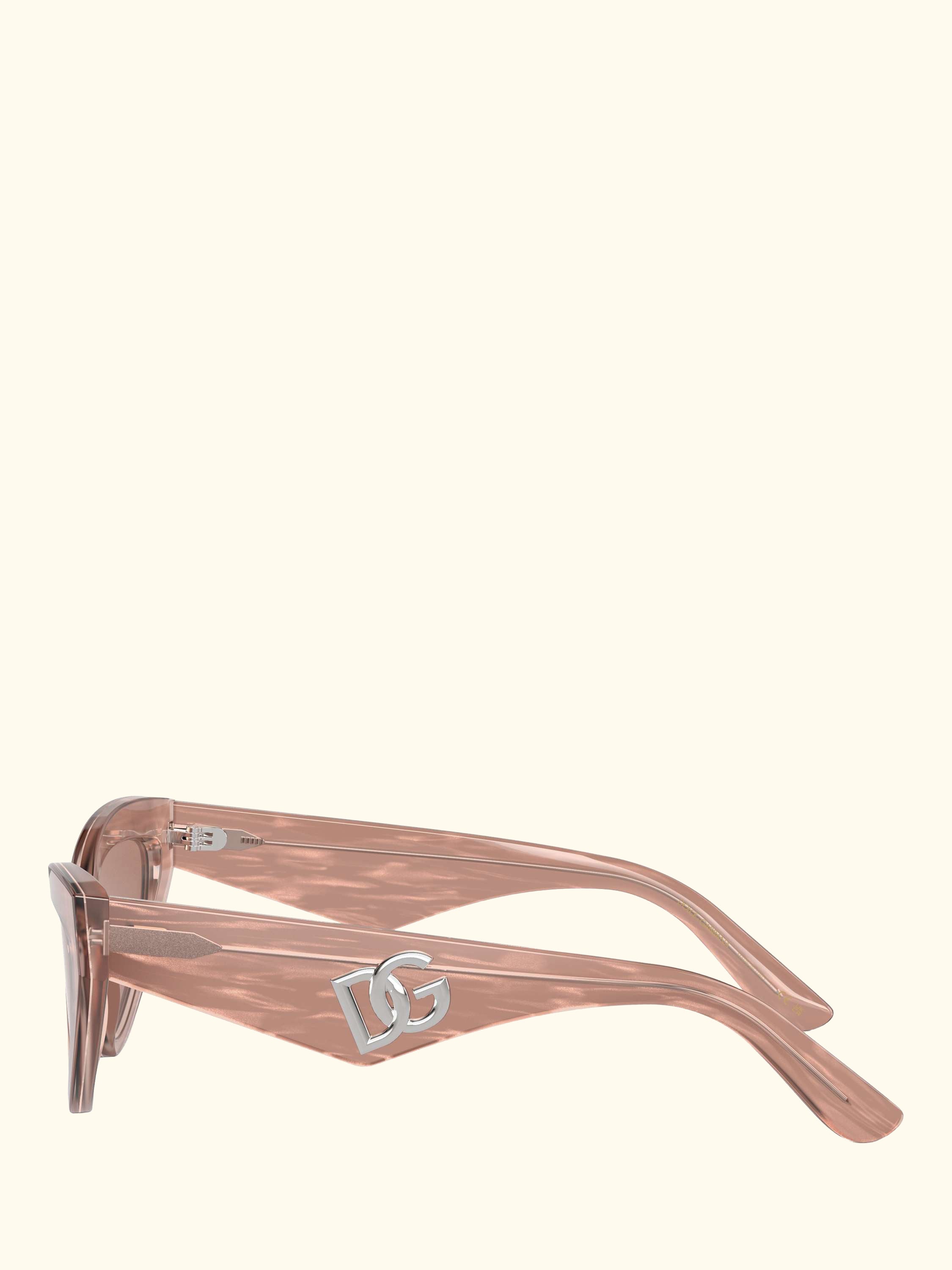 DG4439 Women's Cat Eye Sunglasses, Fleur Caramel/Brown