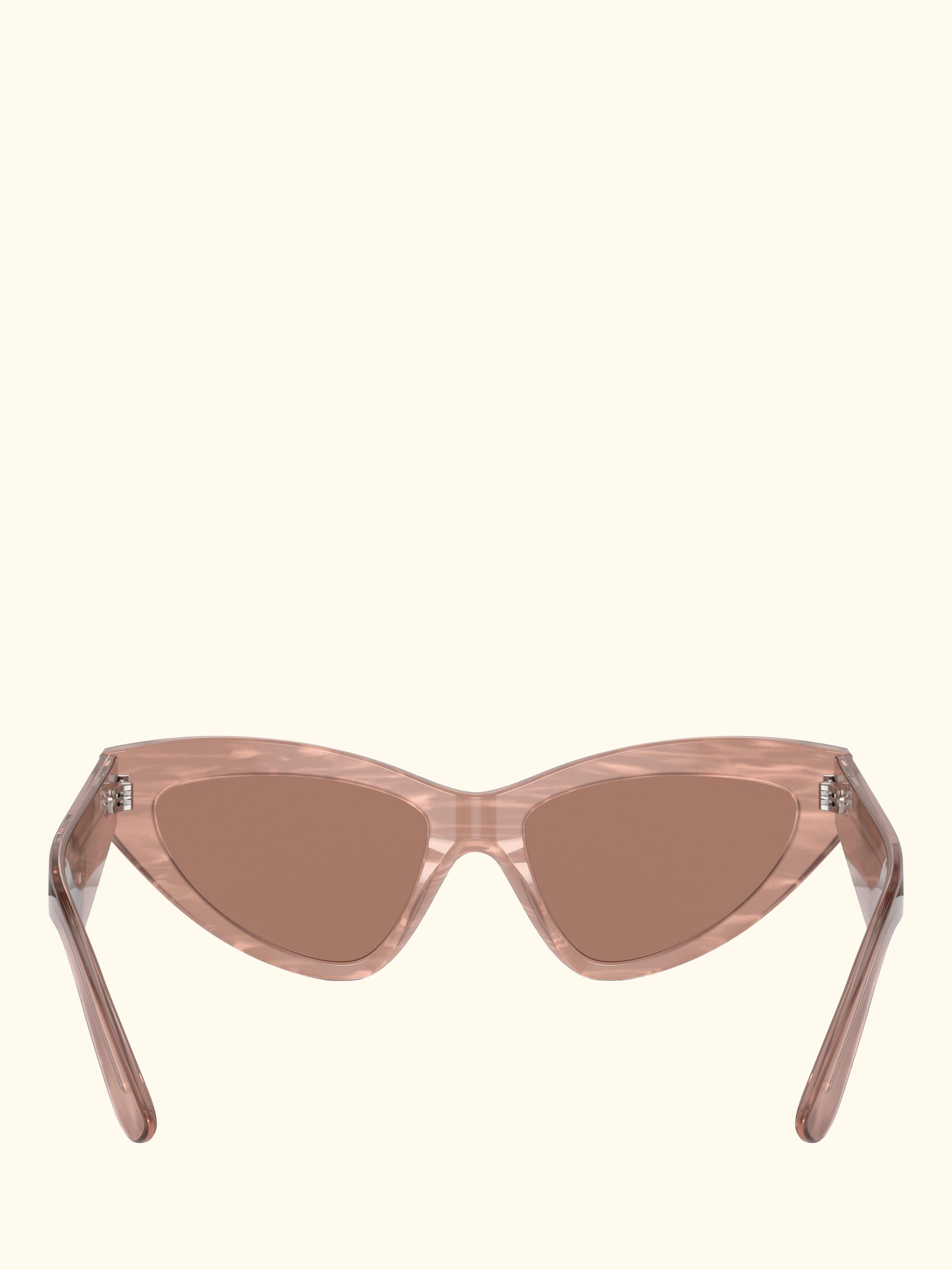 DG4439 Women's Cat Eye Sunglasses, Fleur Caramel/Brown