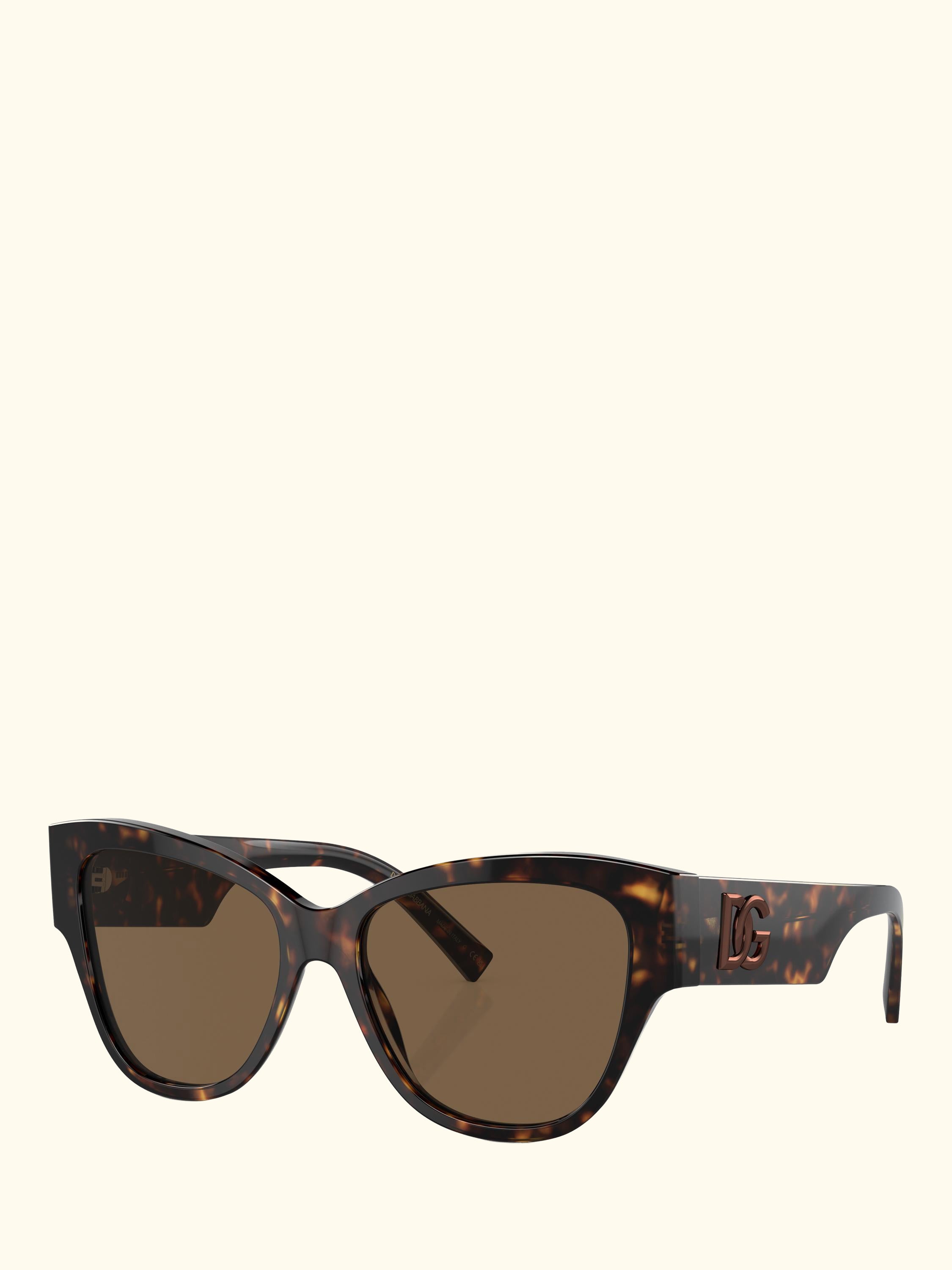 DG4449 Women's Butterfly Sunglasses, Havana/Brown