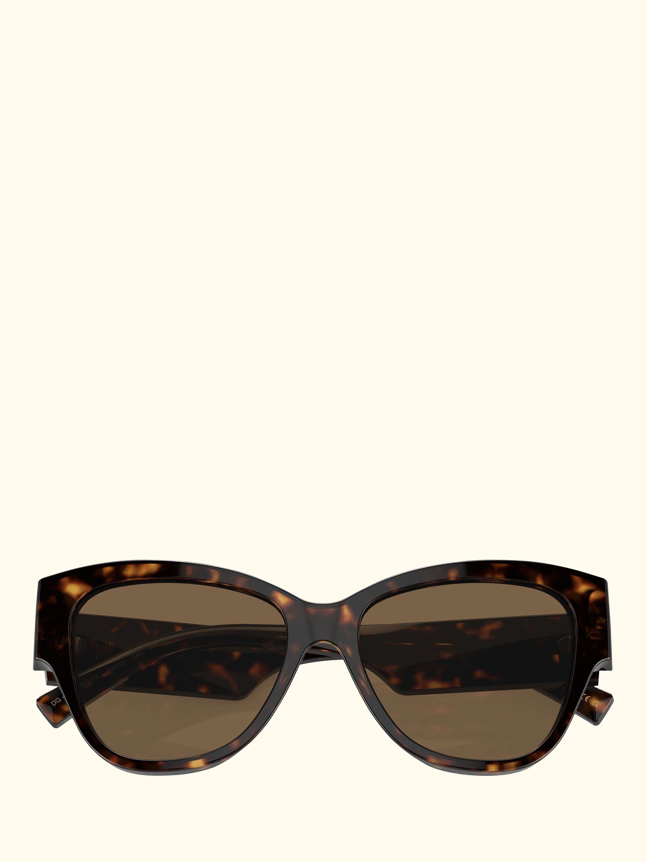 DG4449 Women's Butterfly Sunglasses, Havana/Brown