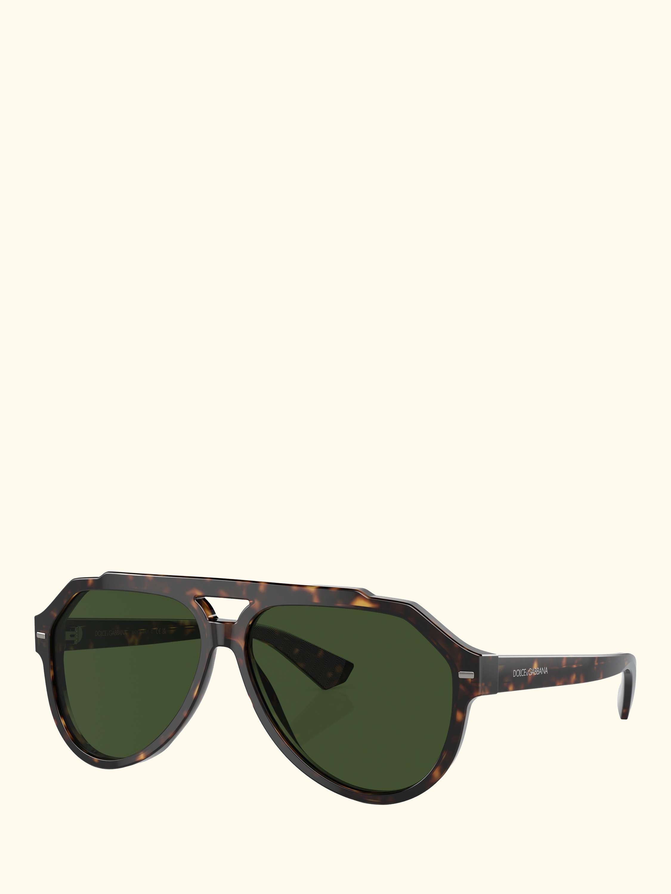 DG4452 Men's Aviator Sunglasses, 	Havana/Green