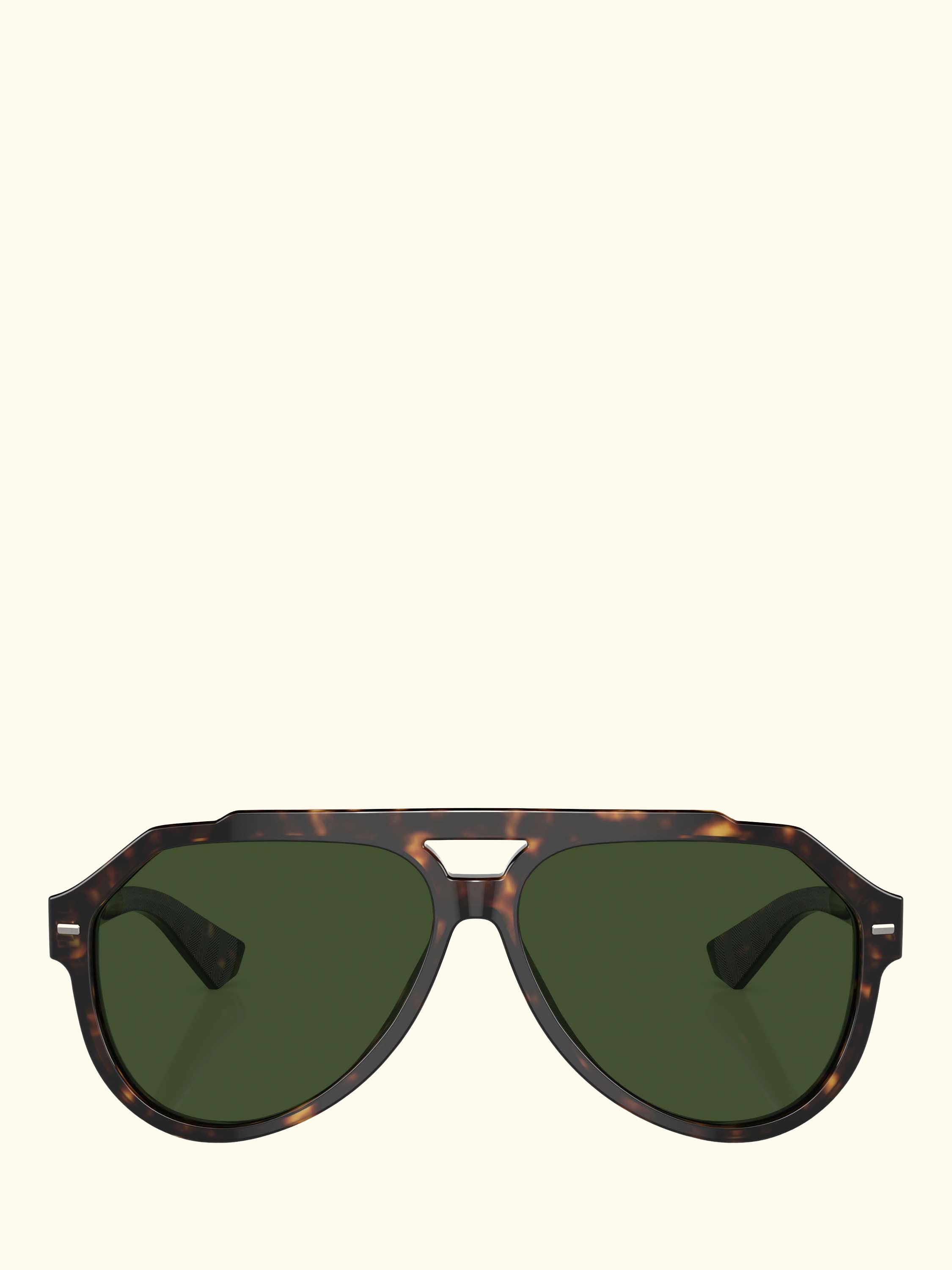 DG4452 Men's Aviator Sunglasses, 	Havana/Green