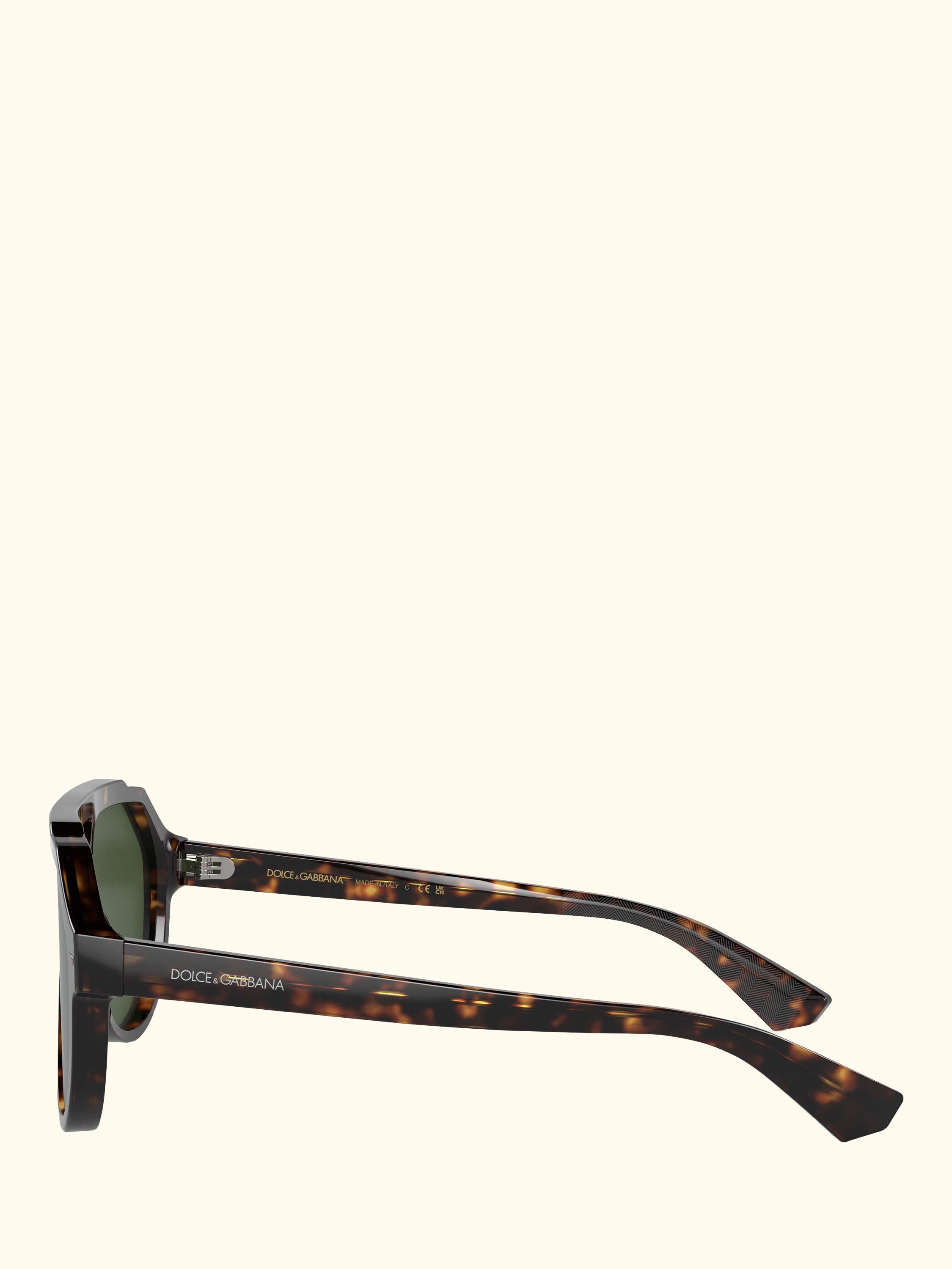 DG4452 Men's Aviator Sunglasses, 	Havana/Green