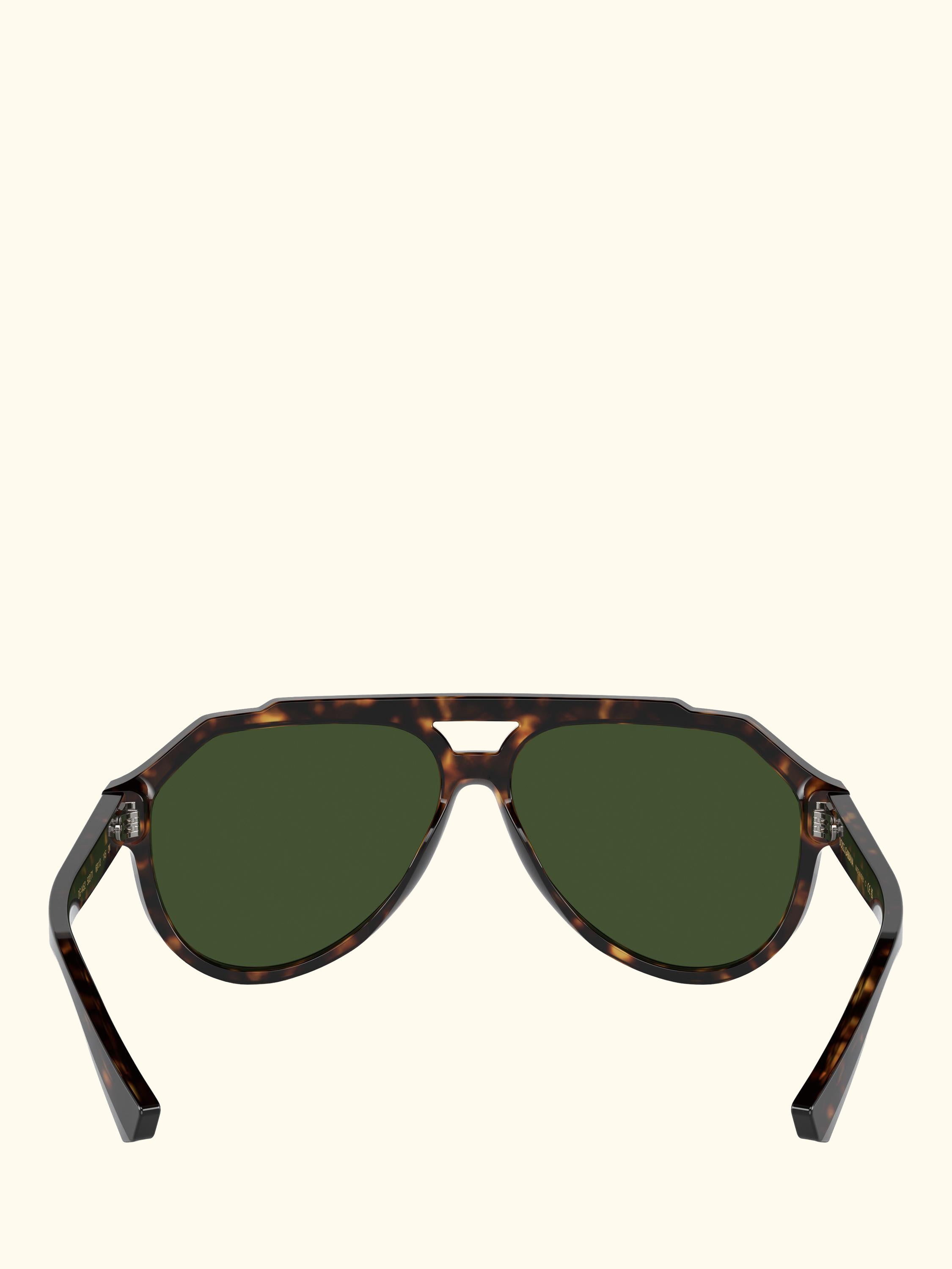 DG4452 Men's Aviator Sunglasses, 	Havana/Green