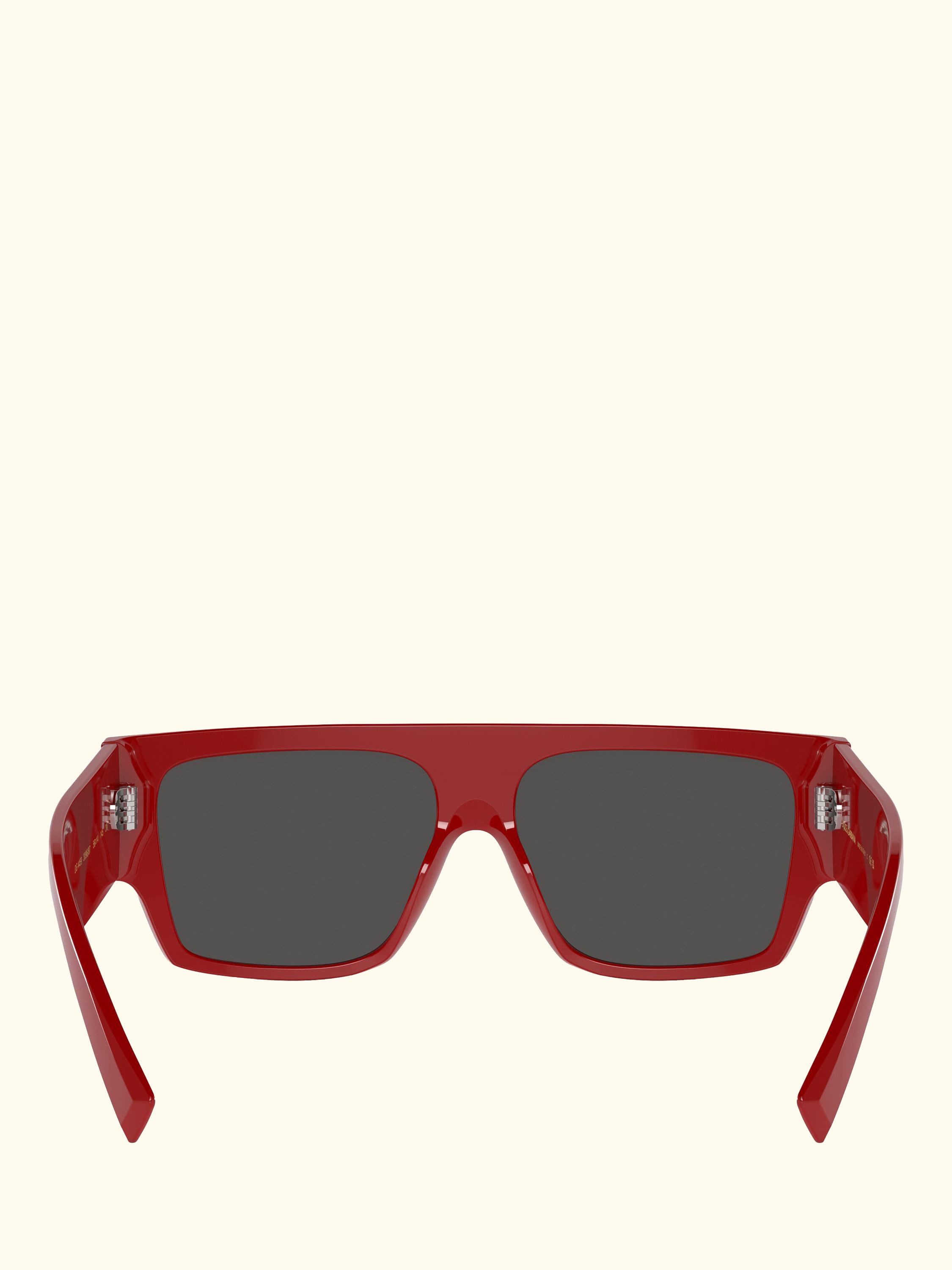 DG4459 Women's Square Sunglasses, Red/Grey