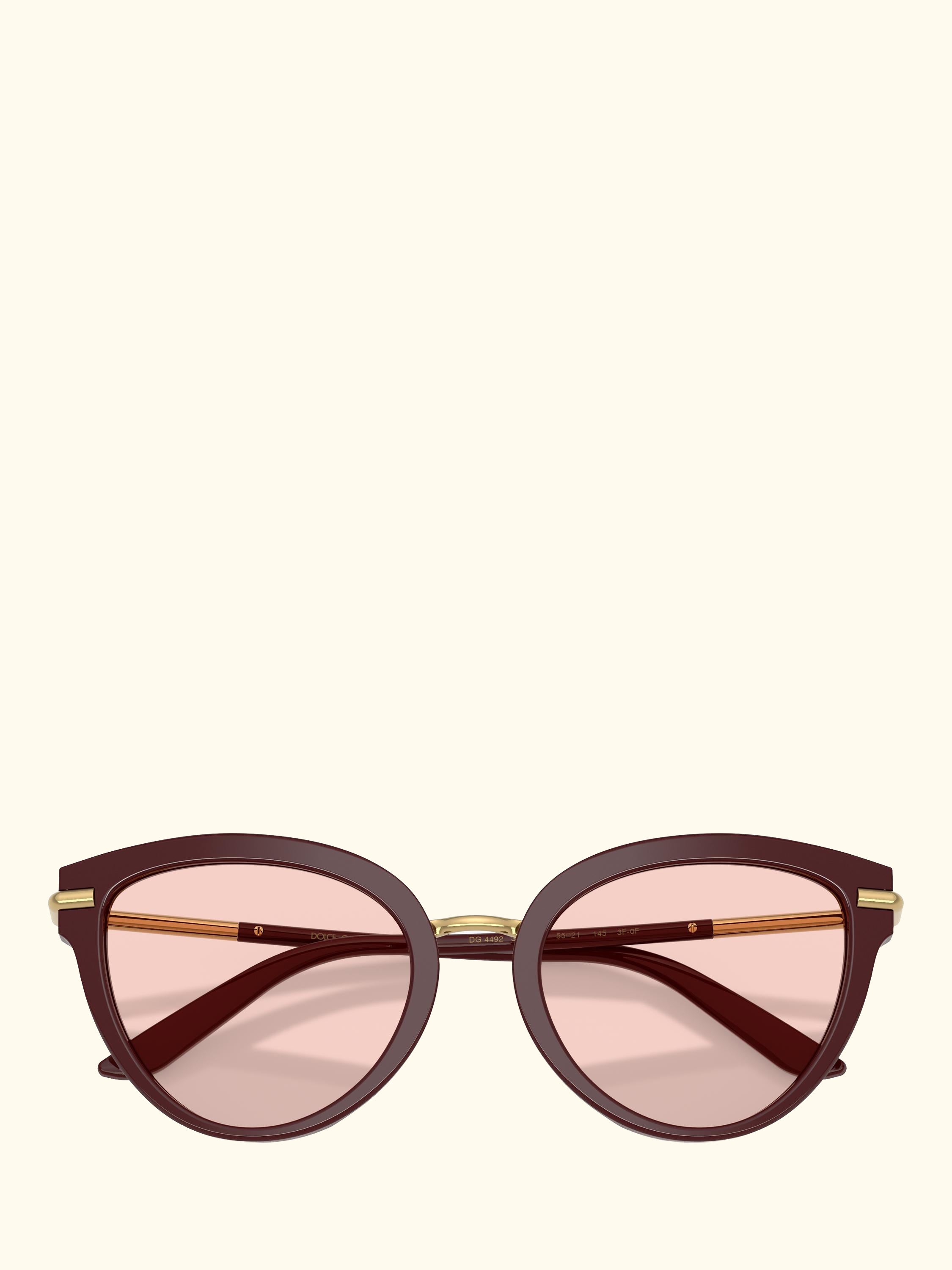 DG4492 Women's Butterfly Sunglasses, Bordeaux/Pink