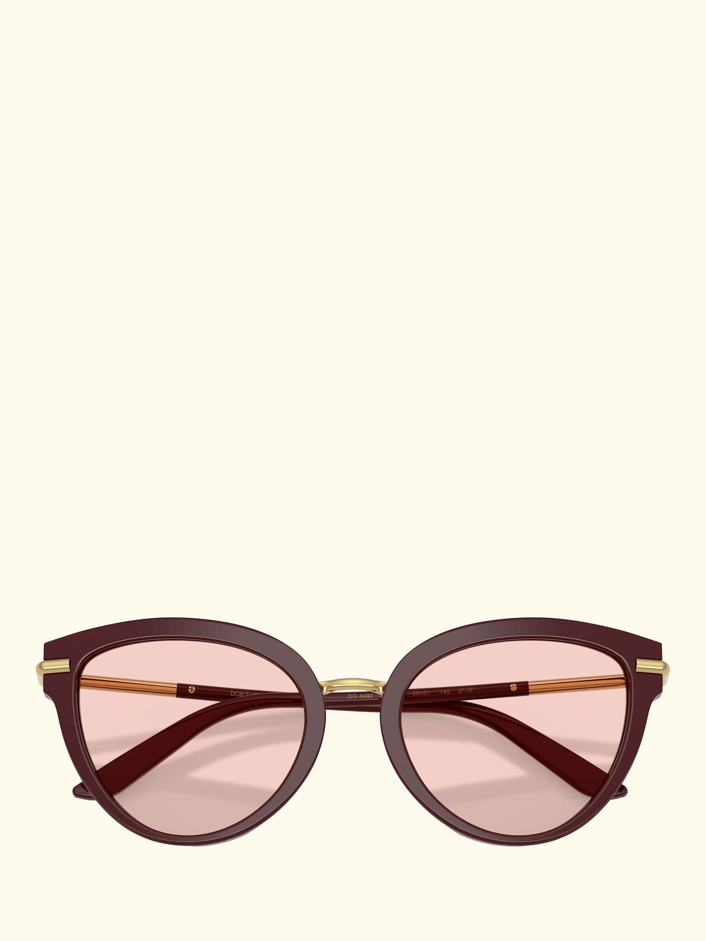 DG4492 Women's Butterfly Sunglasses, Bordeaux/Pink