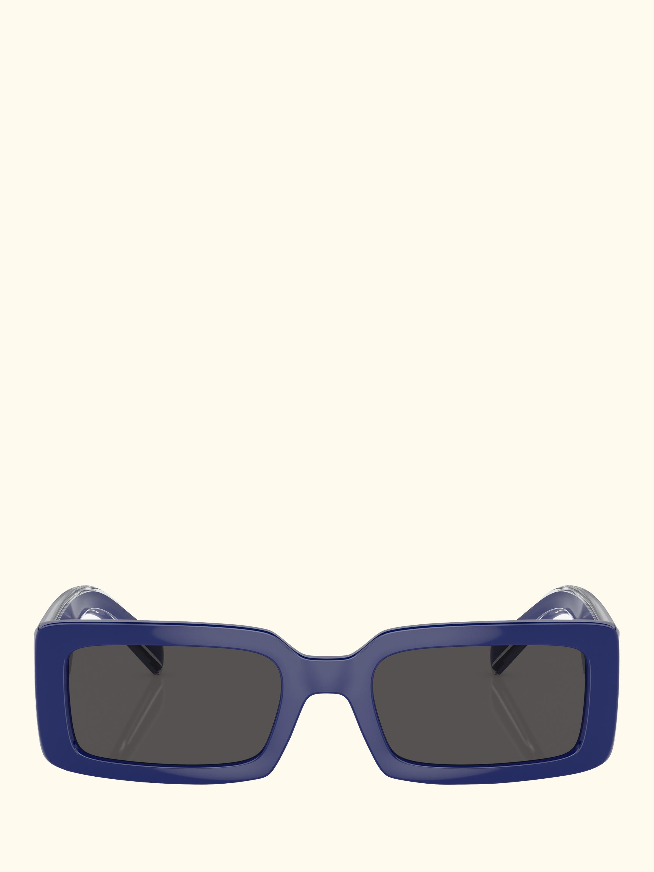 DG6187 Women's Rectangular Sunglasses, Blue/Grey