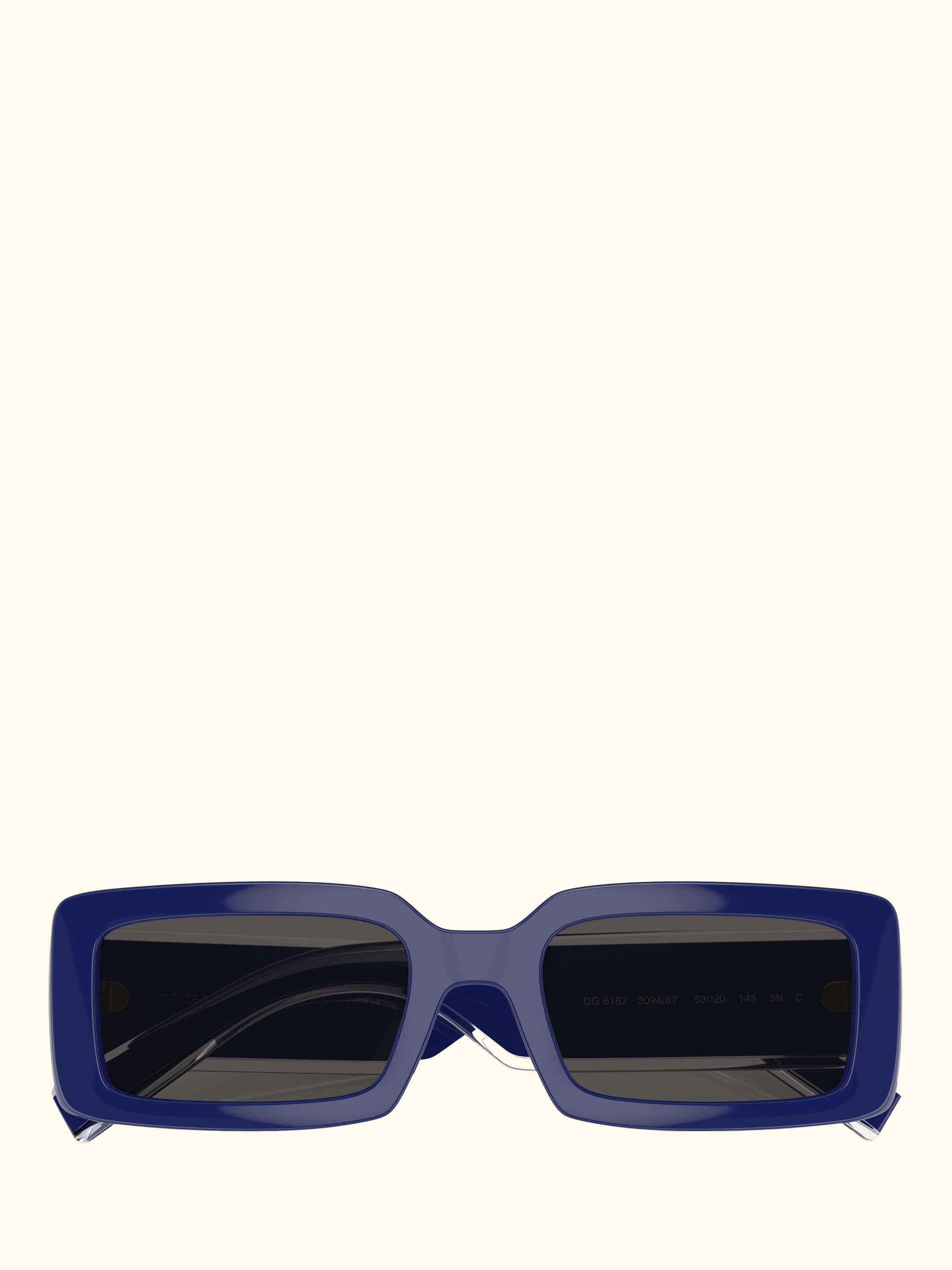 DG6187 Women's Rectangular Sunglasses, Blue/Grey