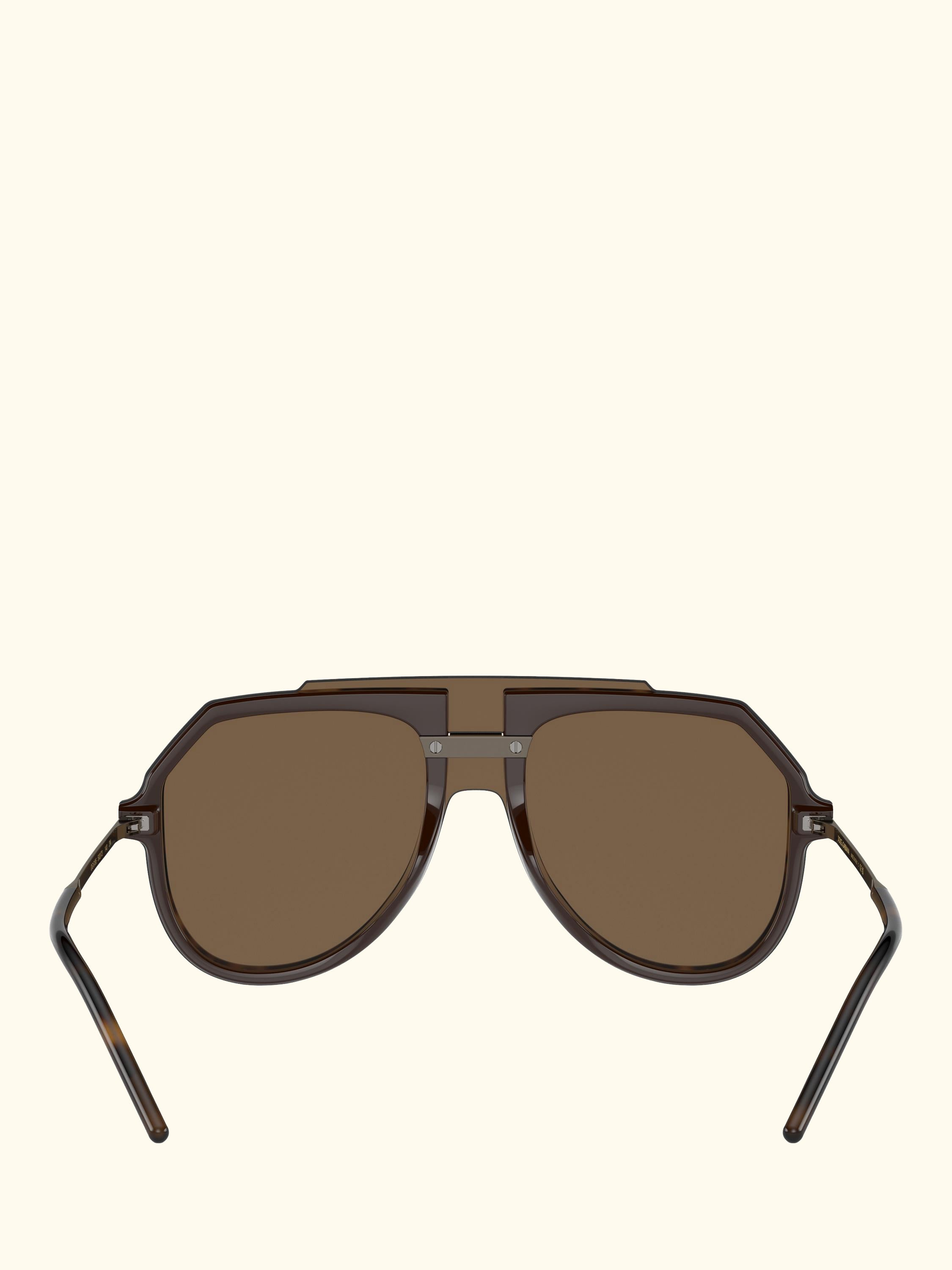 DG6195 Men's Aviator Sunglasses, Havana/Brown