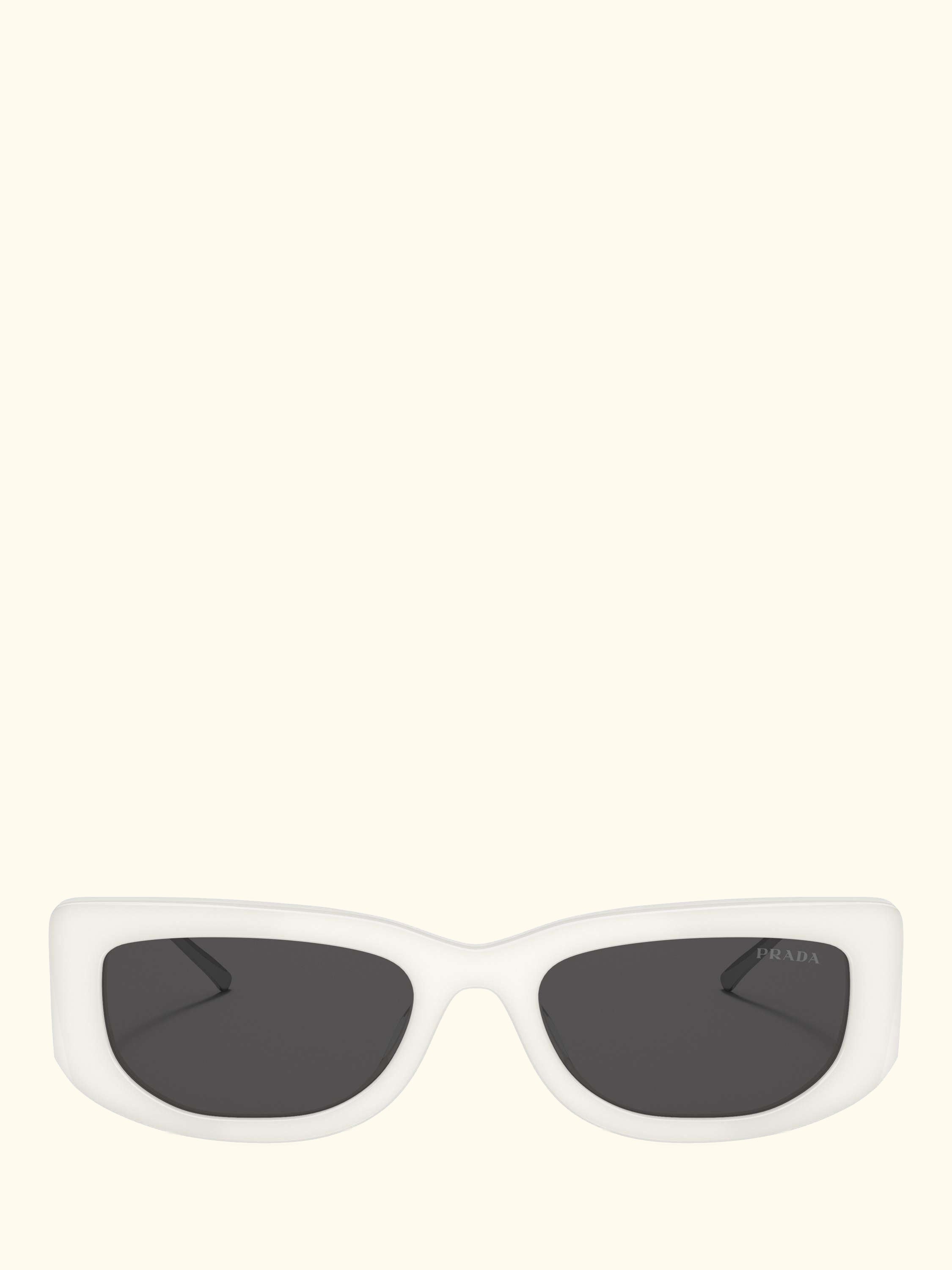 PR 14YS Women's Rectangular Sunglasses, Talc/Grey