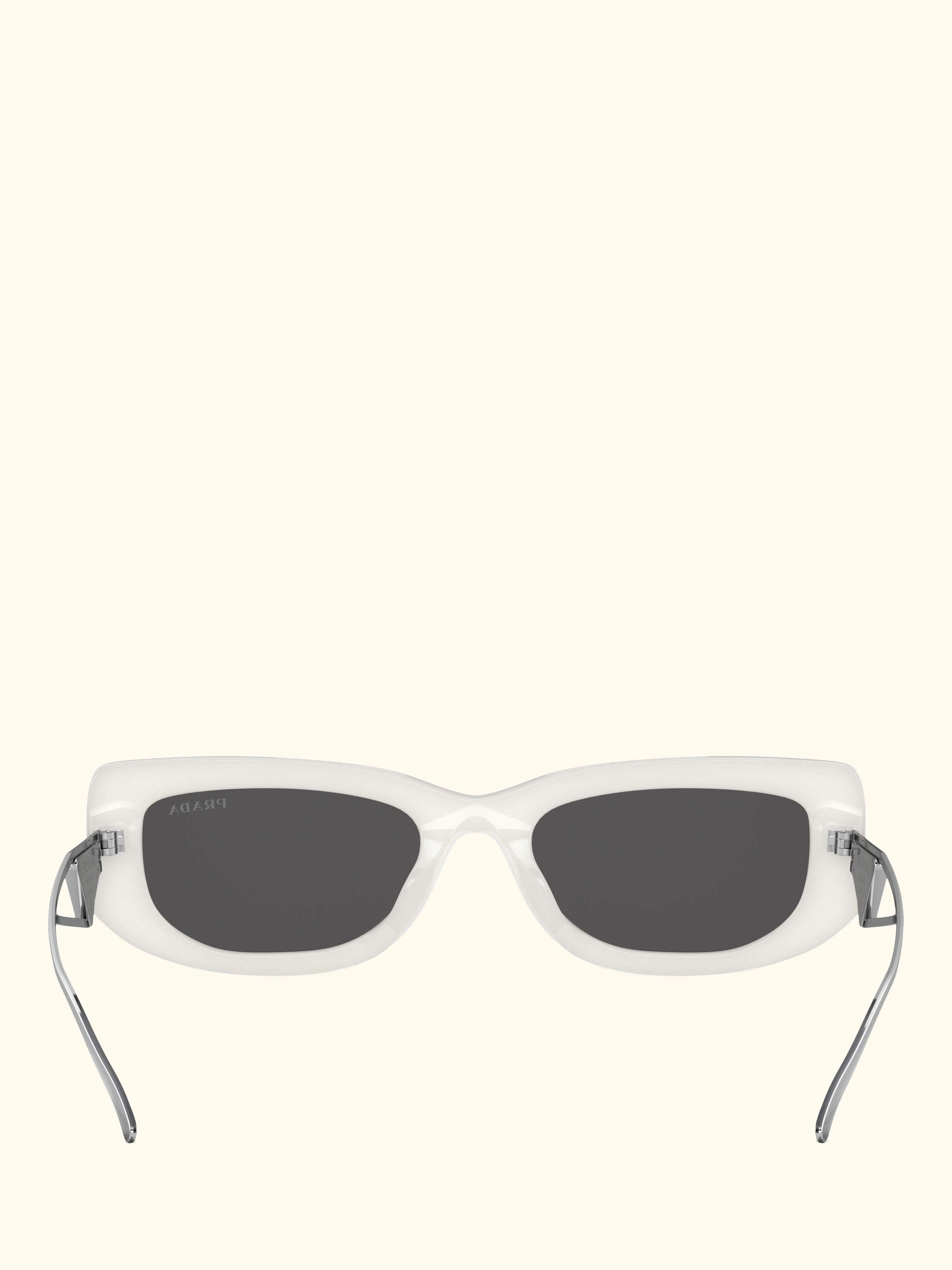 PR 14YS Women's Rectangular Sunglasses, Talc/Grey
