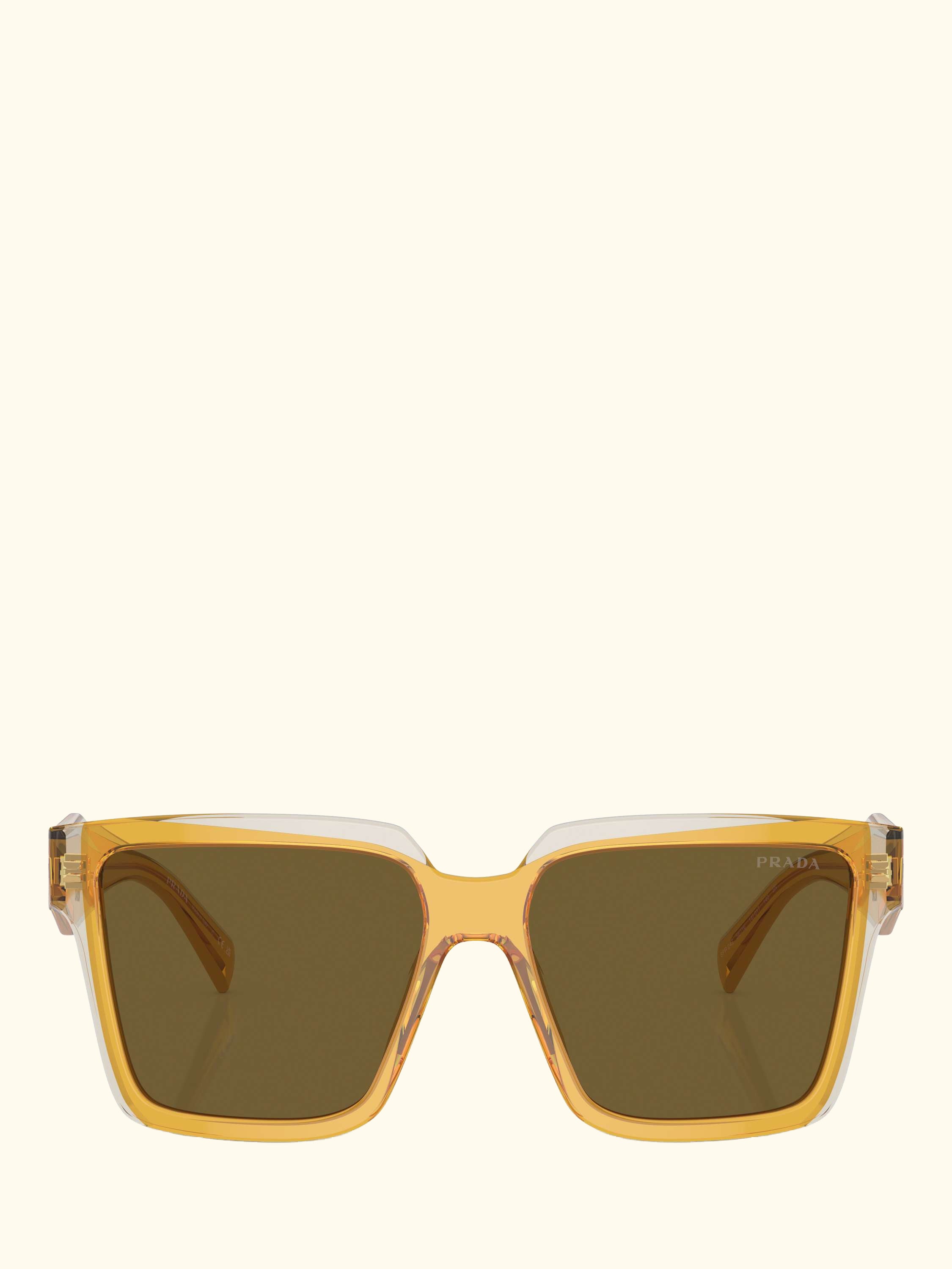 PR 24ZS Women's Square Sunglasses, Ochre/Crystal Grey
