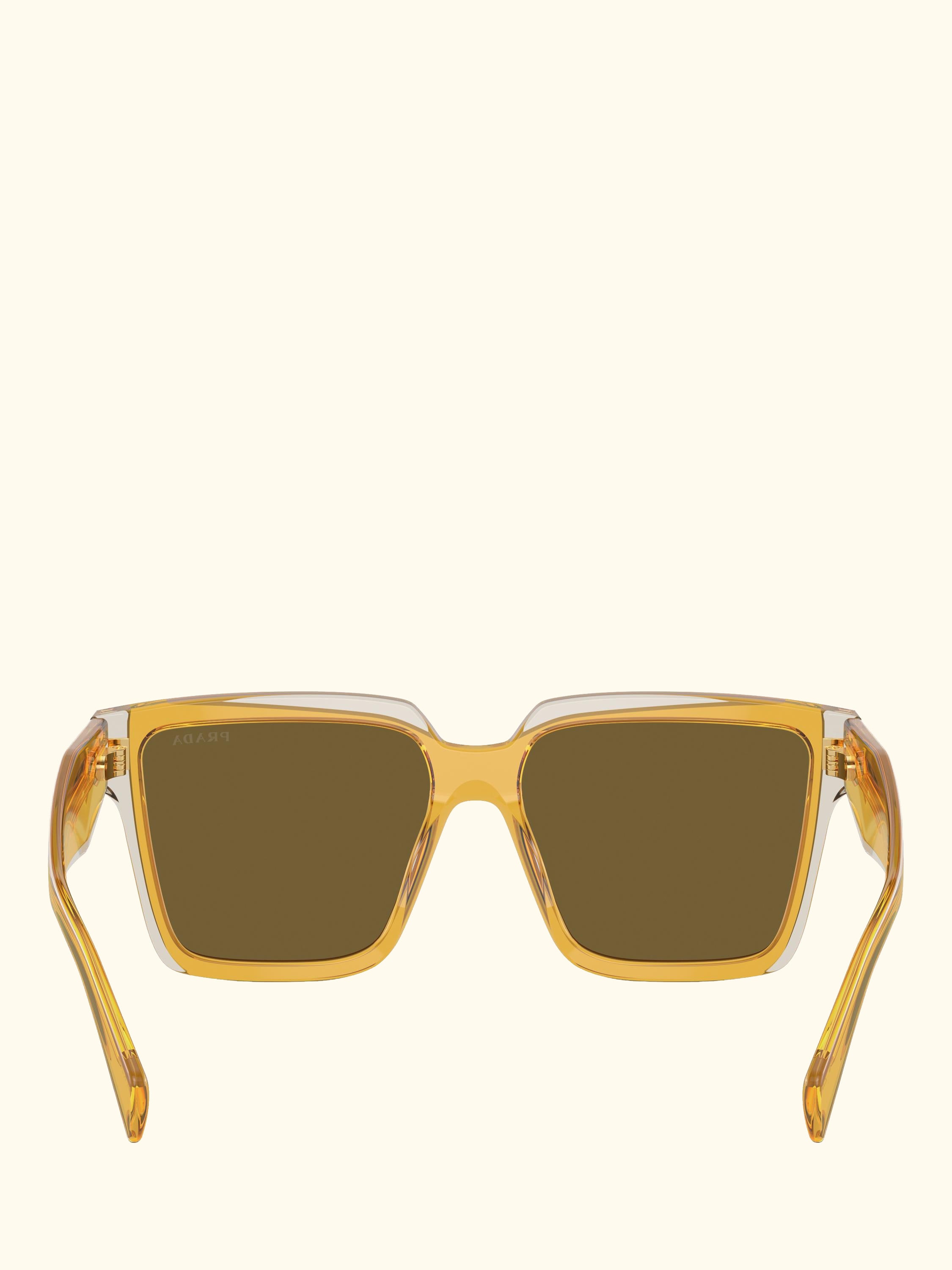 PR 24ZS Women's Square Sunglasses, Ochre/Crystal Grey