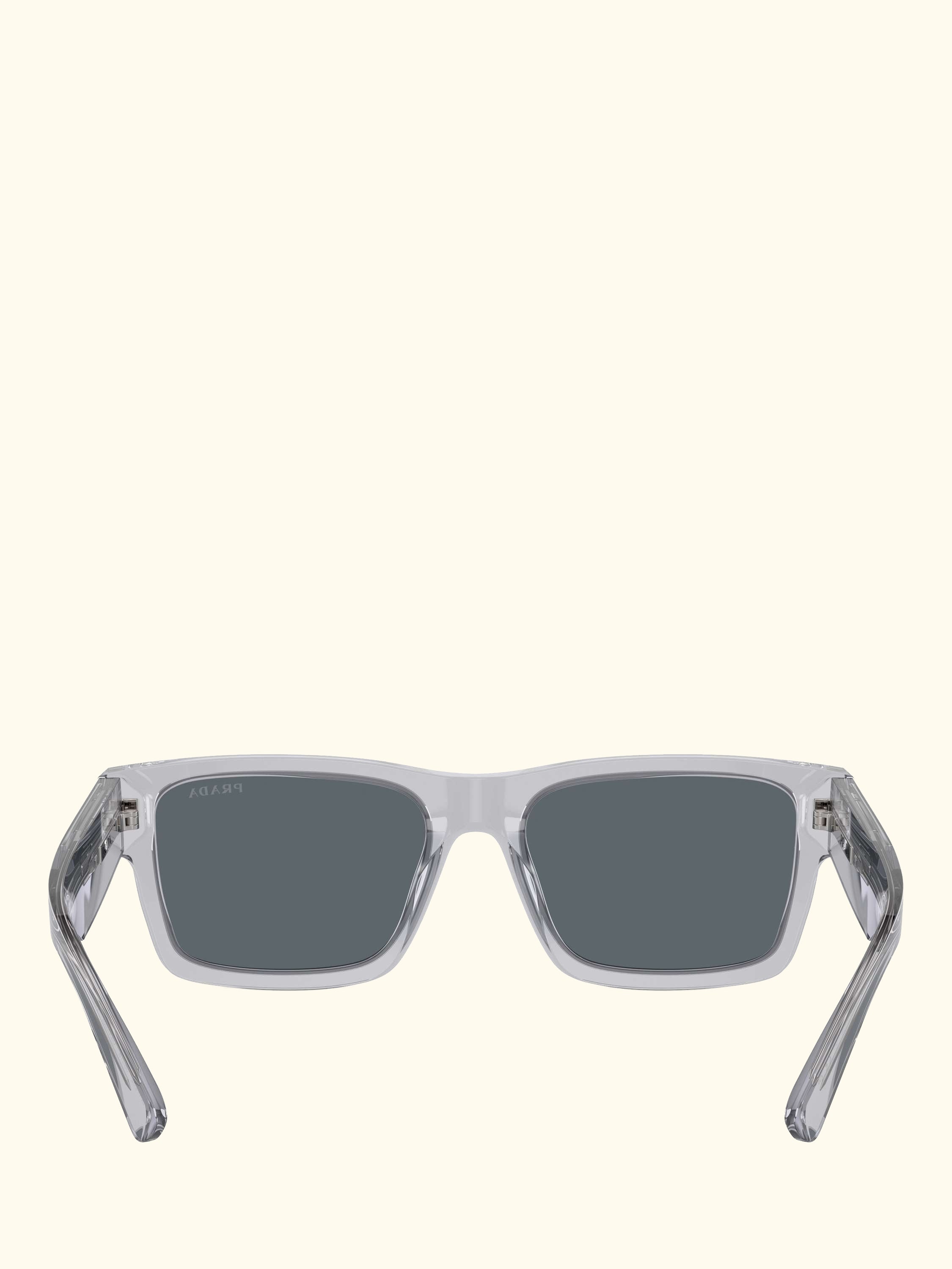 PR 25ZS Men's Rectangular Sunglasses, Crystal Grey/Grey