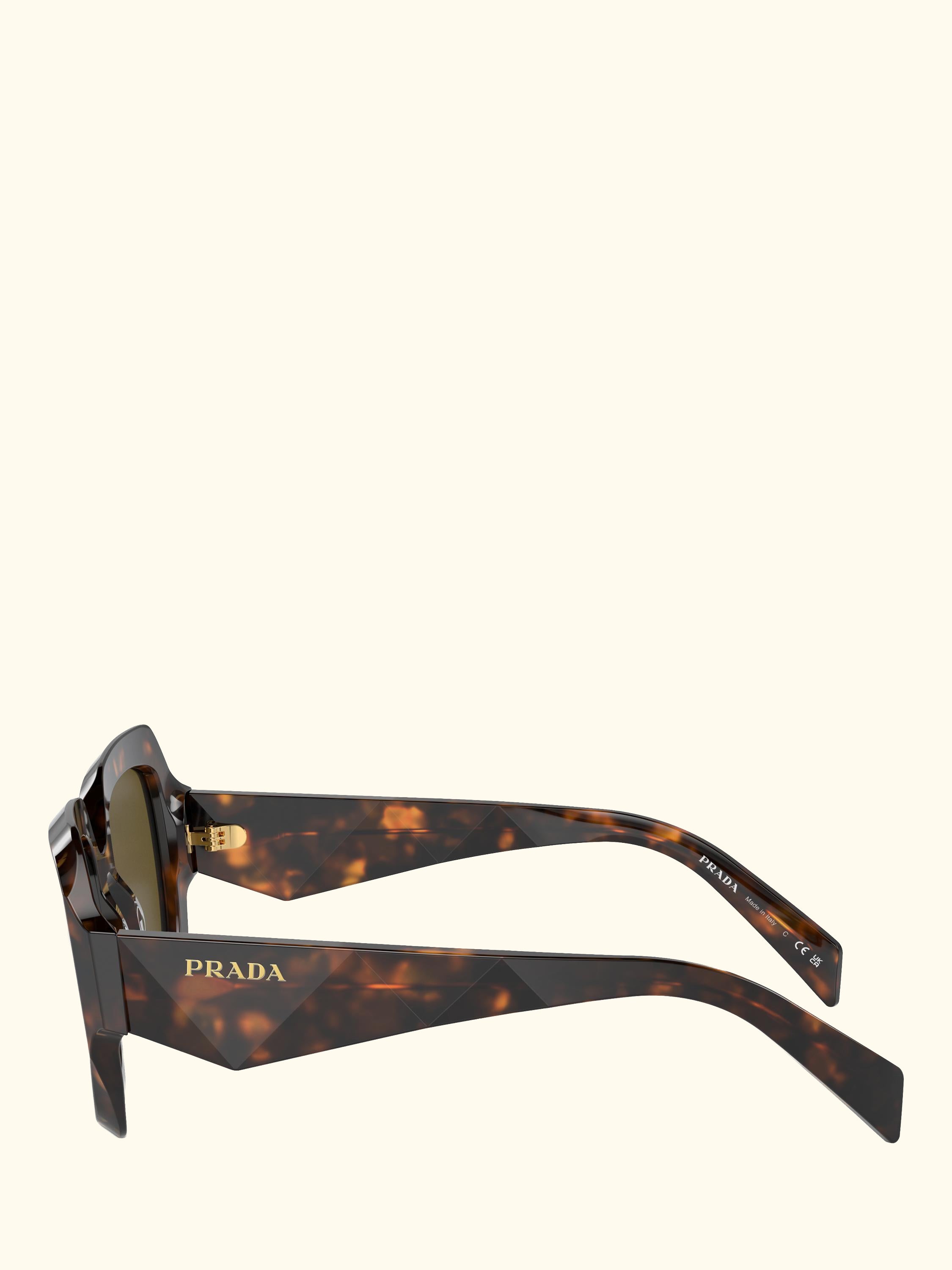 PR 28ZS Women's Square Sunglasses, Sage Honey Tortoise/Brown