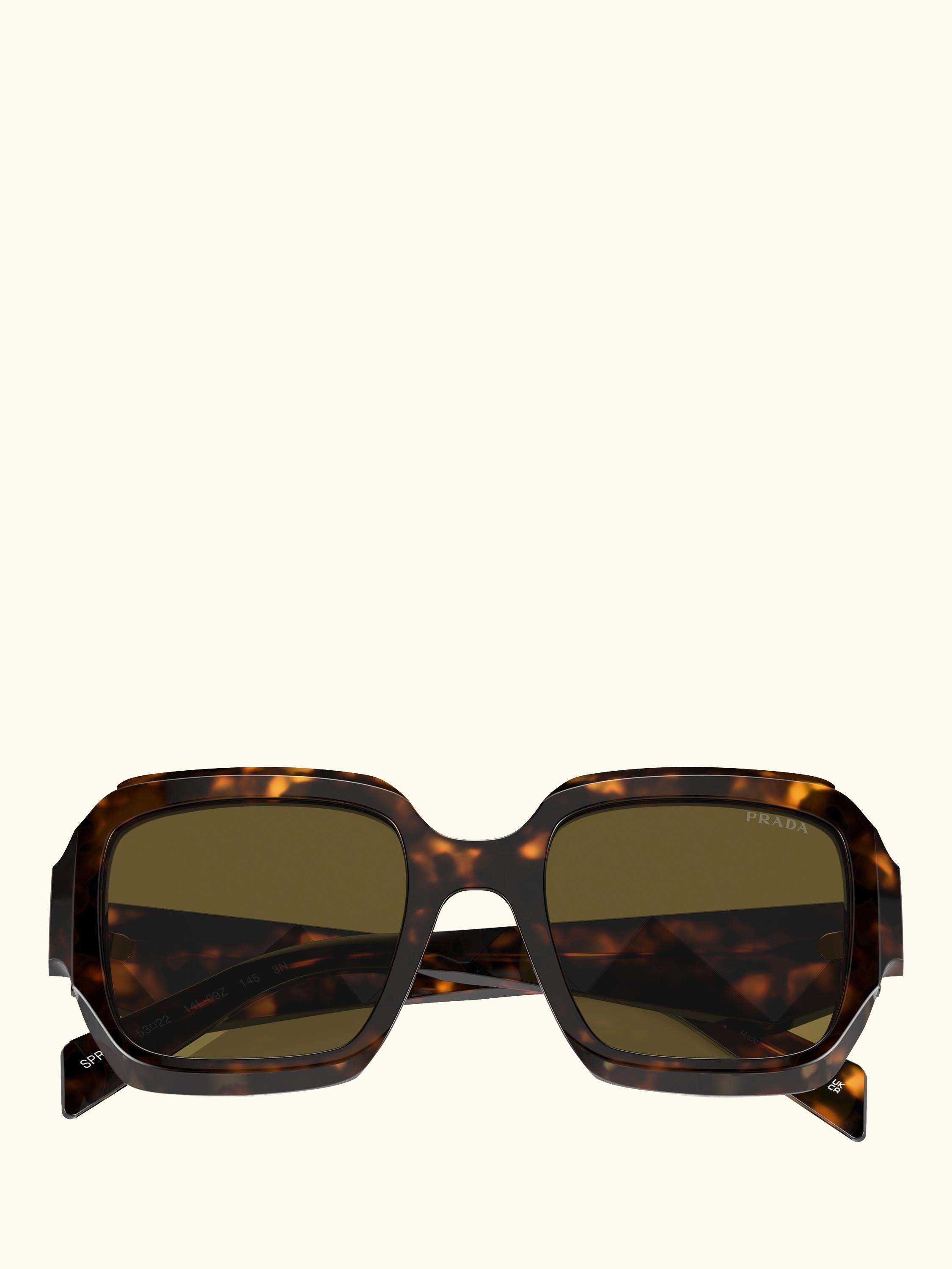PR 28ZS Women's Square Sunglasses, Sage Honey Tortoise/Brown