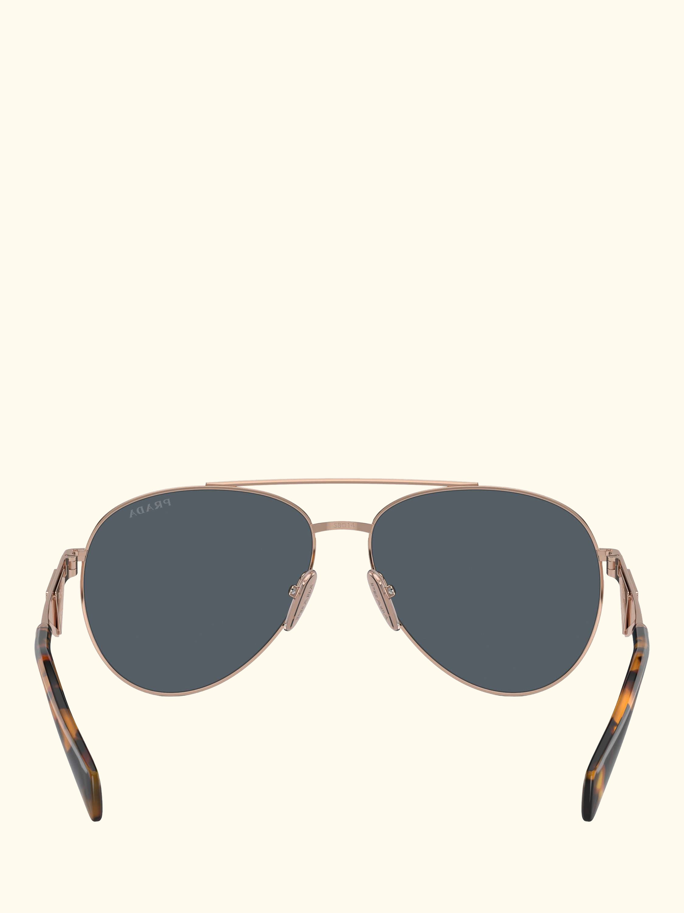 PR 73ZS Women's Aviator Sunglasses, Rose Gold/Grey