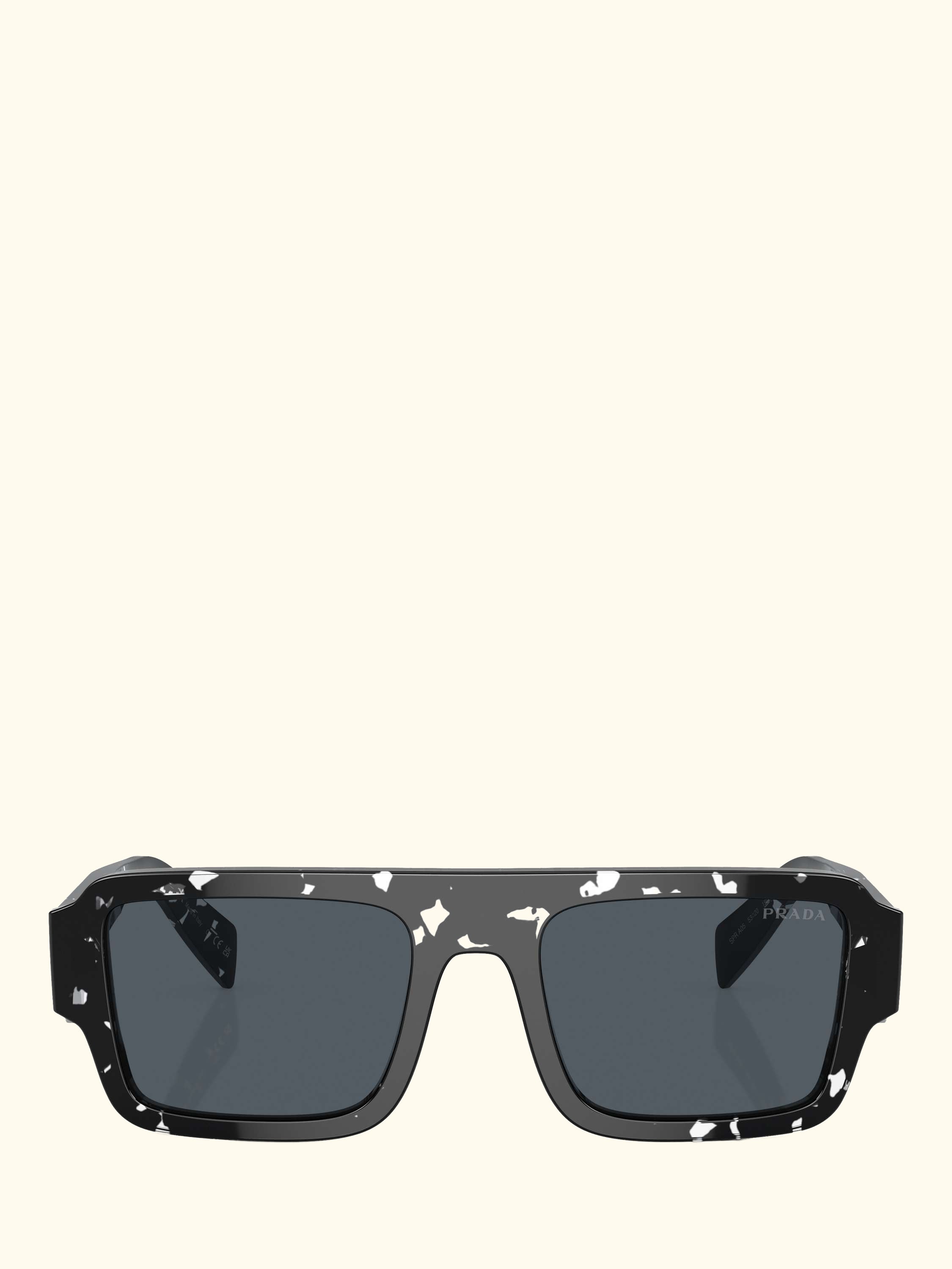 PR A05S Men's Square Sunglasses, Tortoise Black Crystal/Grey