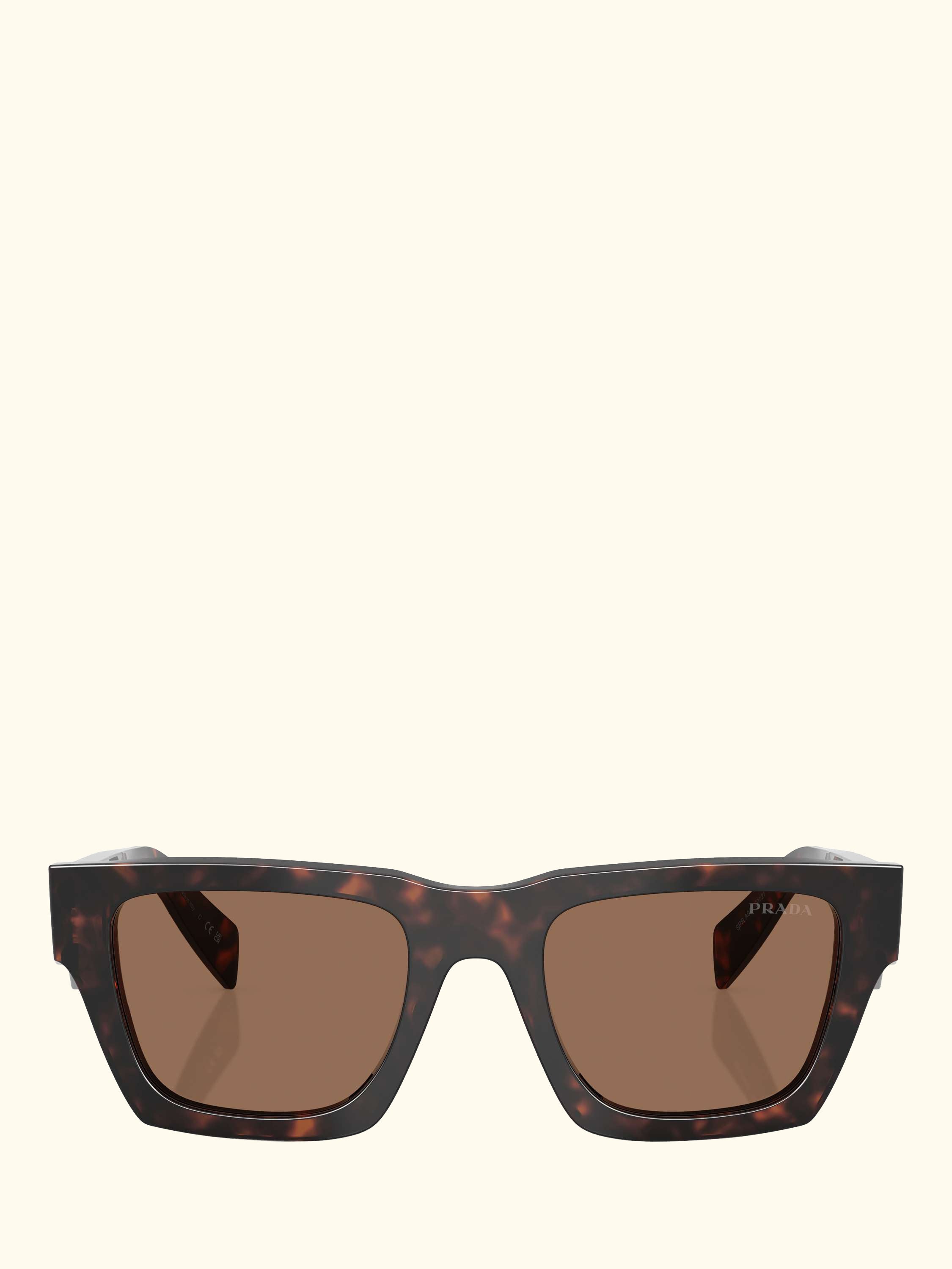 PR A06S Men's Square Sunglasses, Root Tortoise/Brown