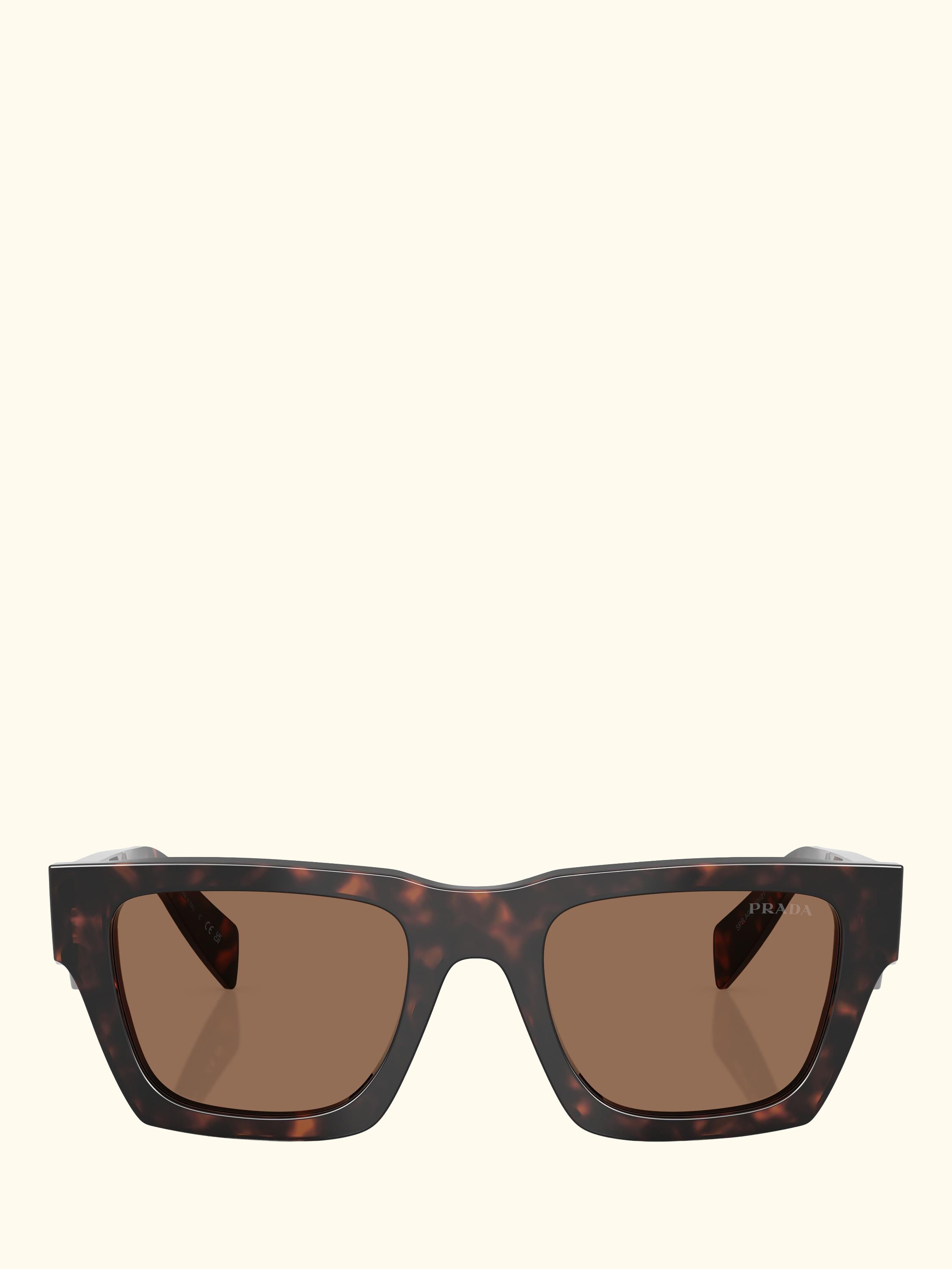 PR A06S Men's Square Sunglasses, Root Tortoise/Brown