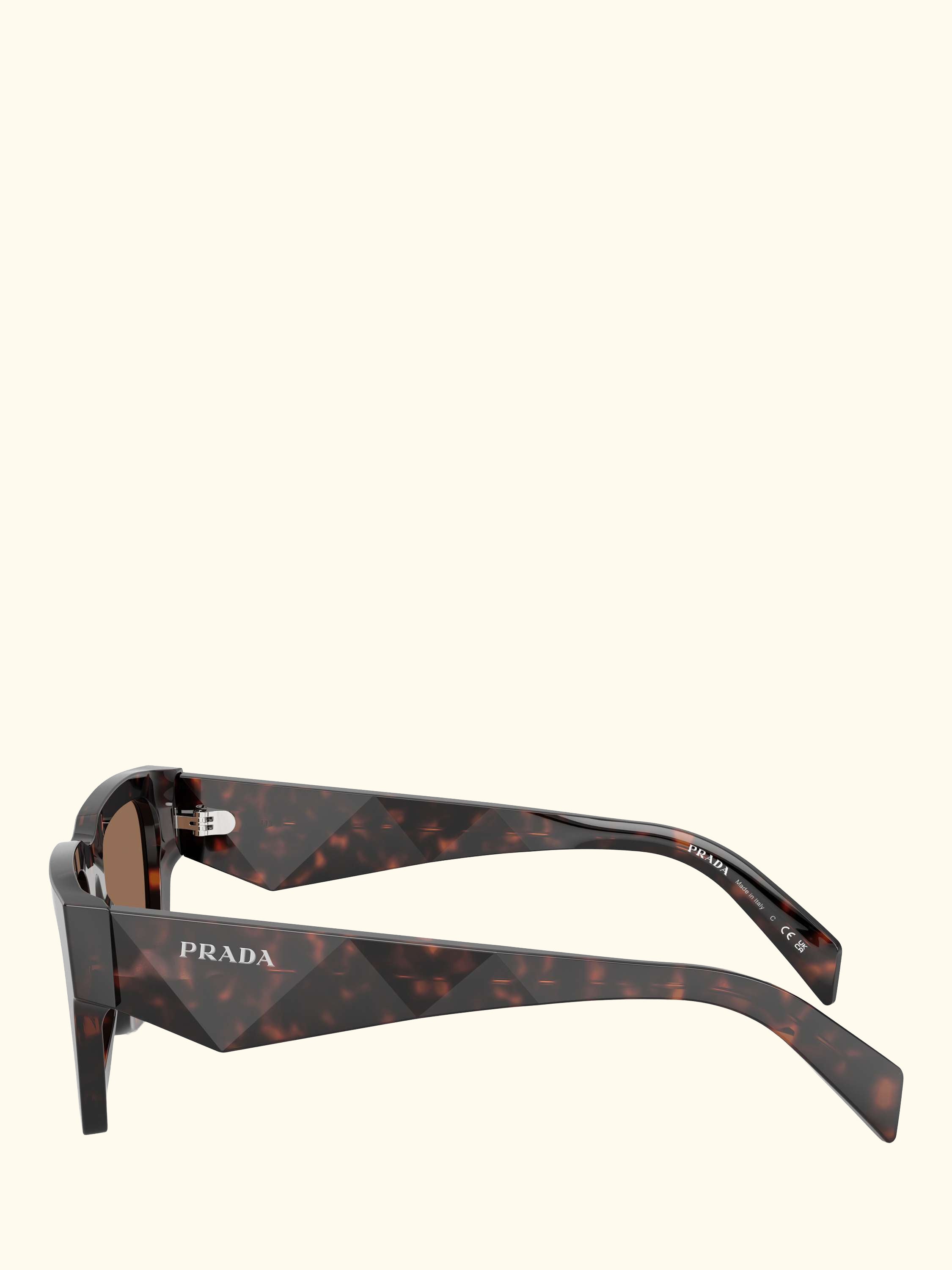 PR A06S Men's Square Sunglasses, Root Tortoise/Brown