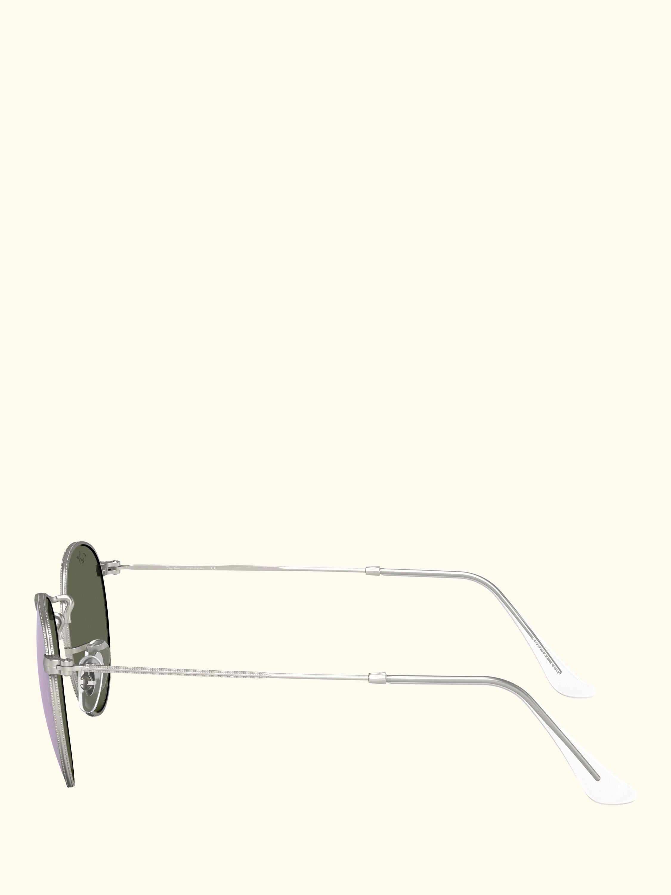 RB3447 Men's Round Metal Classic Sunglasses, Silver