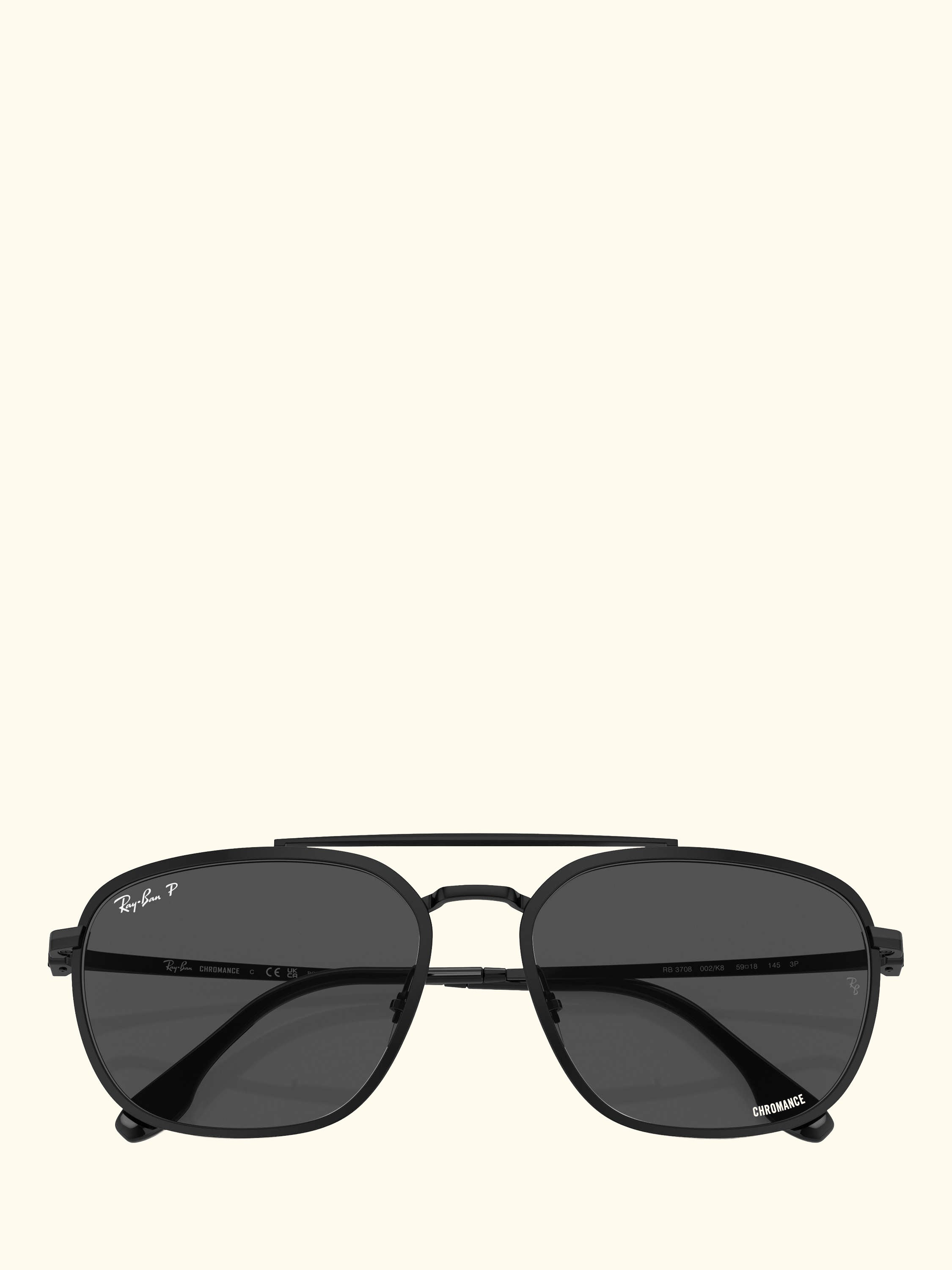 RB3708 Men's Classic Sunglasses, Black