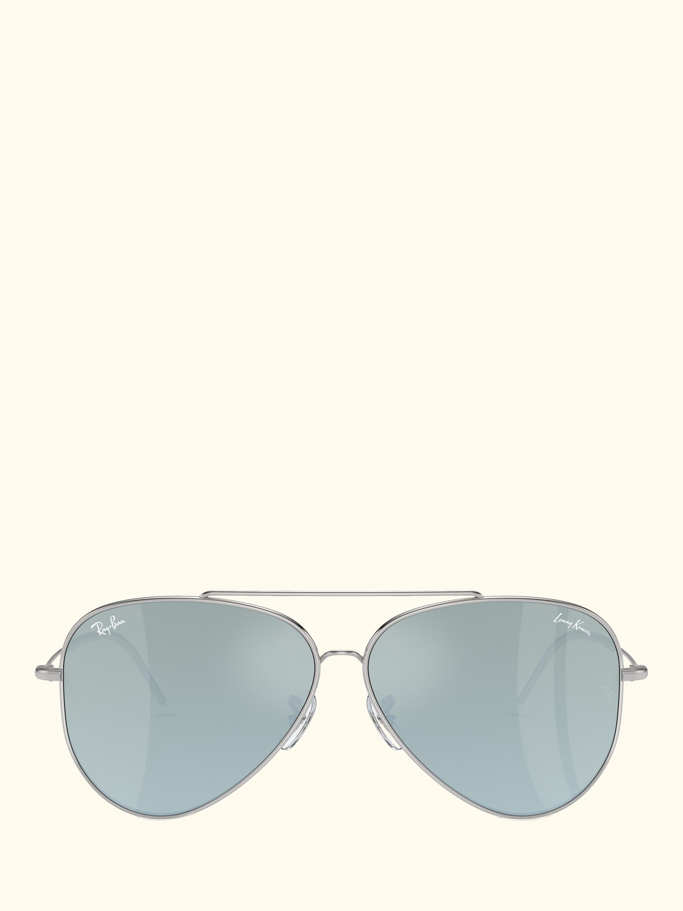 RBR0101S Unisex Aviator Reverse Sunglasses, Silver