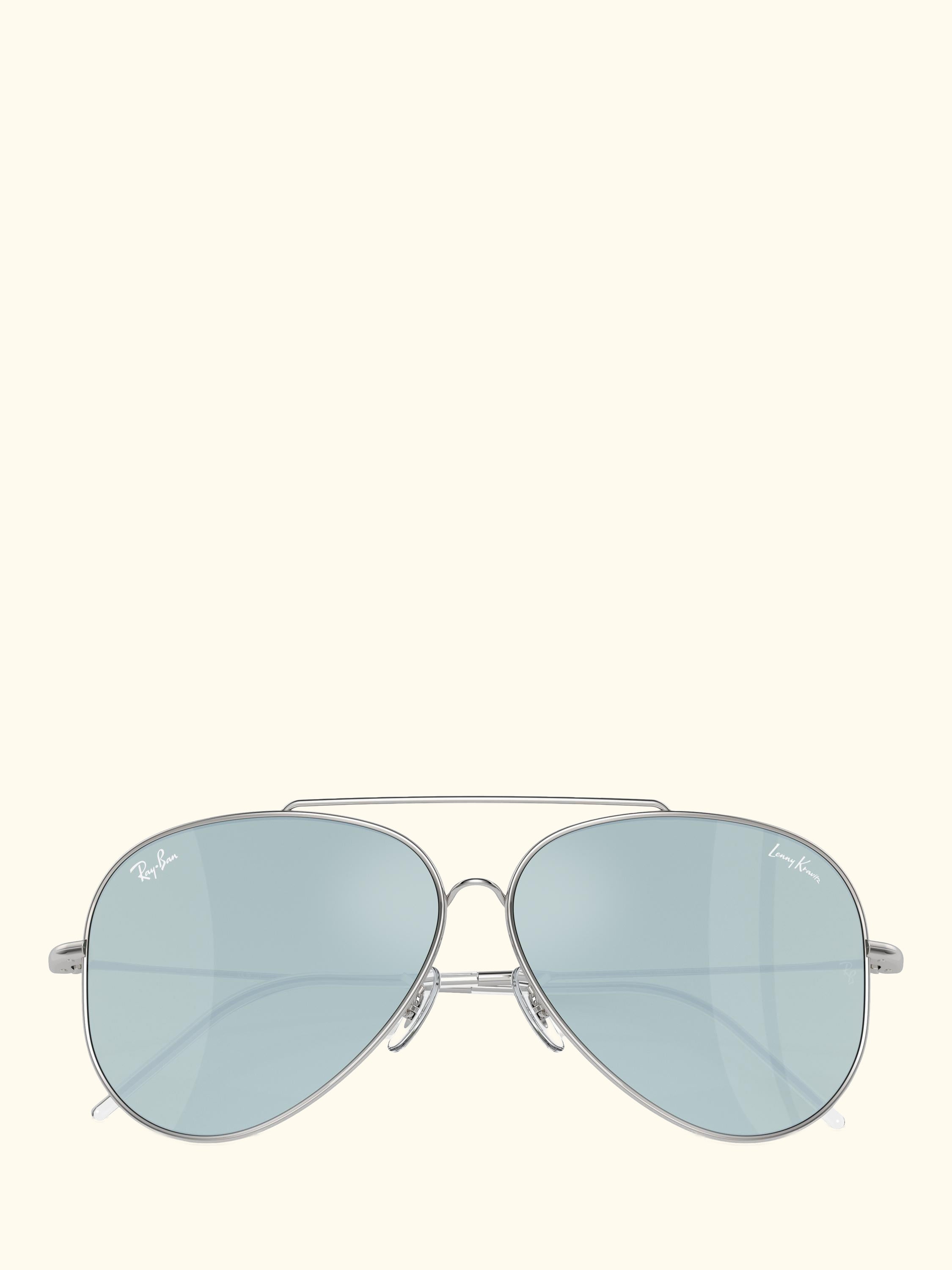 RBR0101S Unisex Aviator Reverse Sunglasses, Silver
