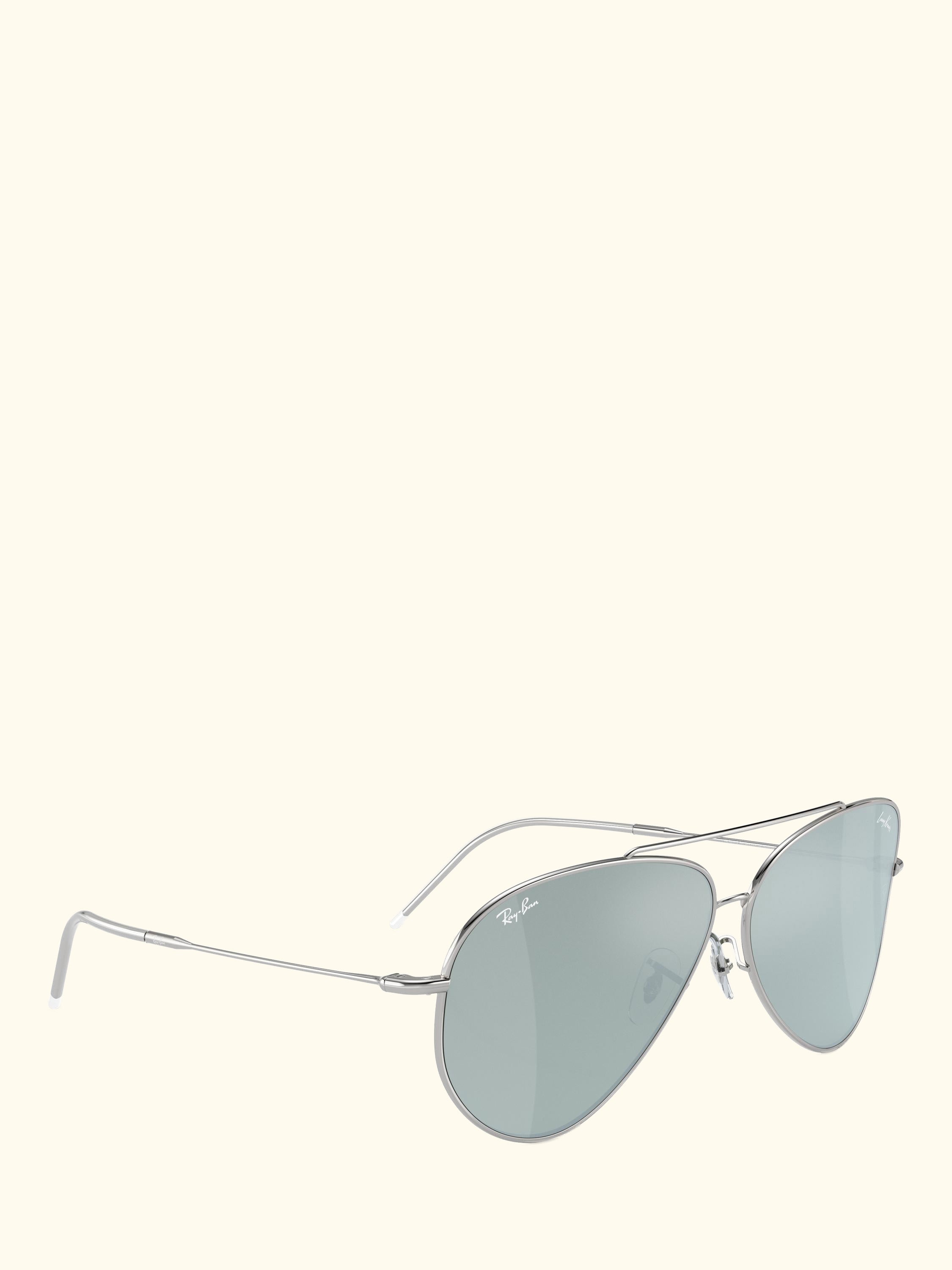 RBR0101S Unisex Aviator Reverse Sunglasses, Silver