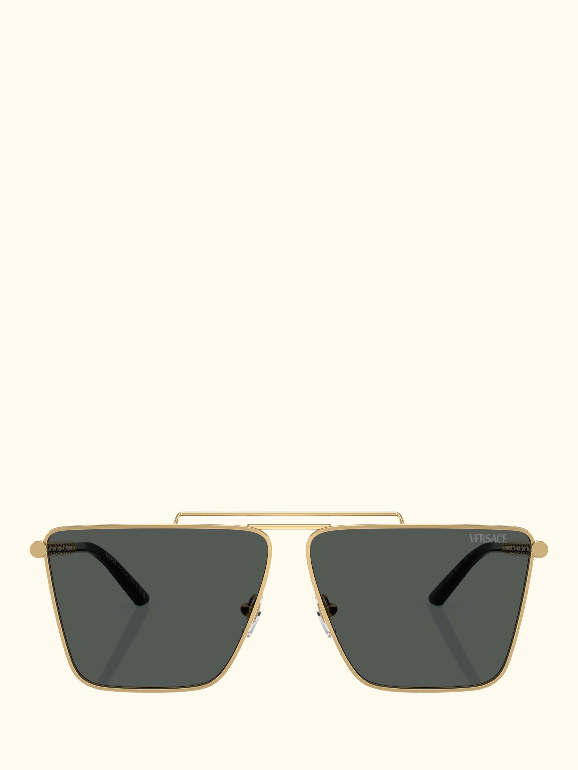 VE2266 Men's Square Sunglasses, Gold