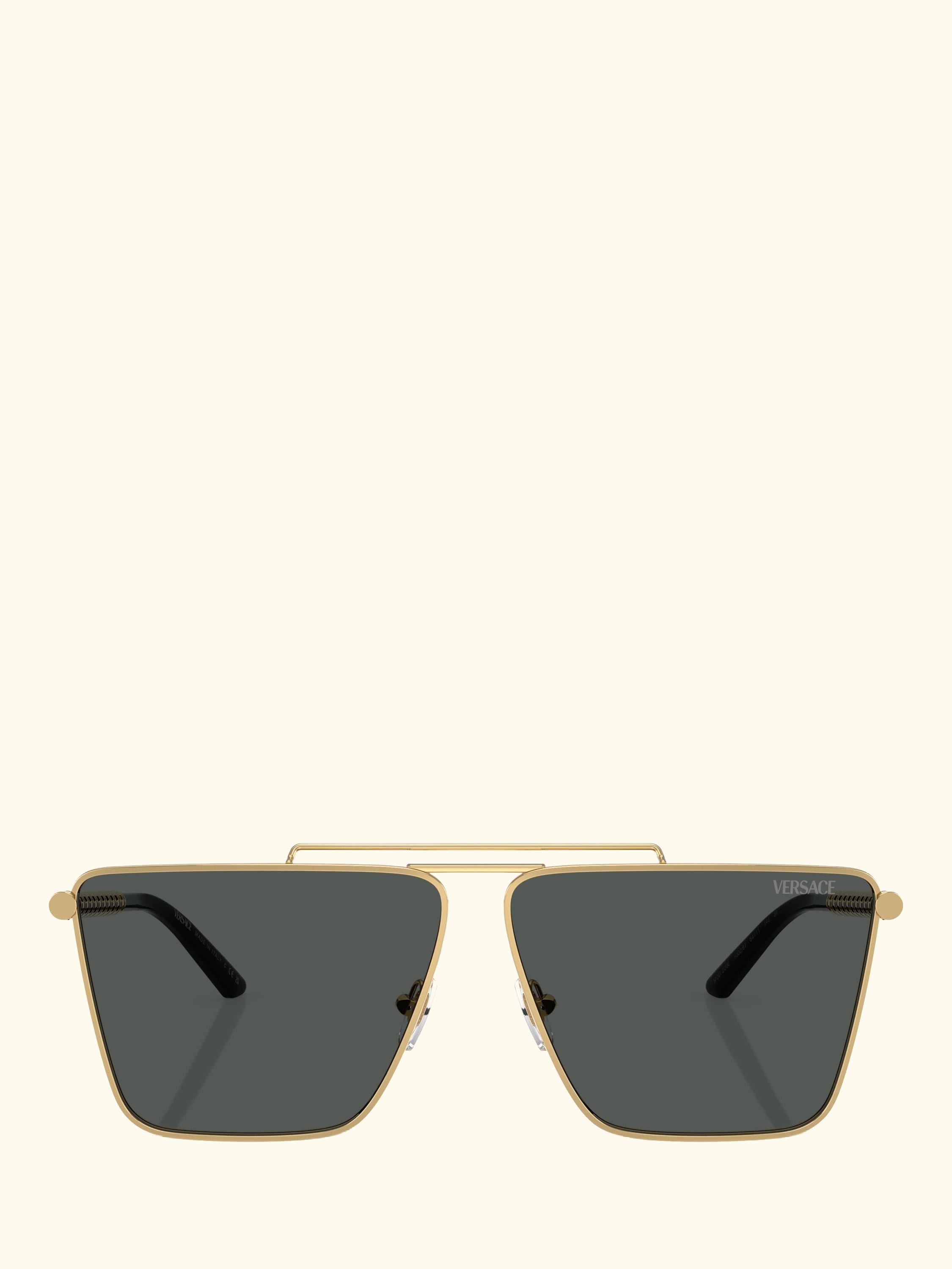 VE2266 Men's Square Sunglasses, Gold