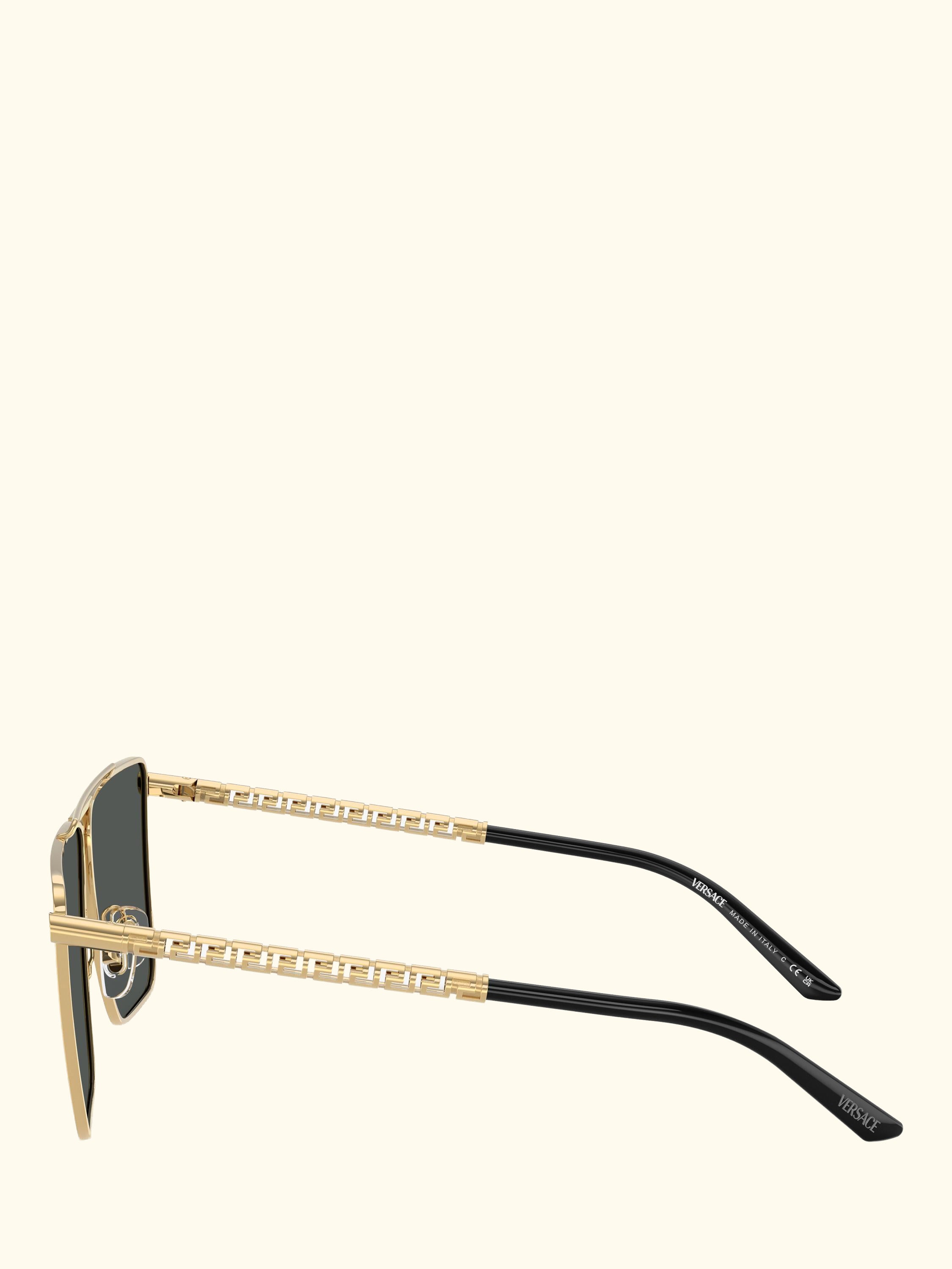 VE2266 Men's Square Sunglasses, Gold