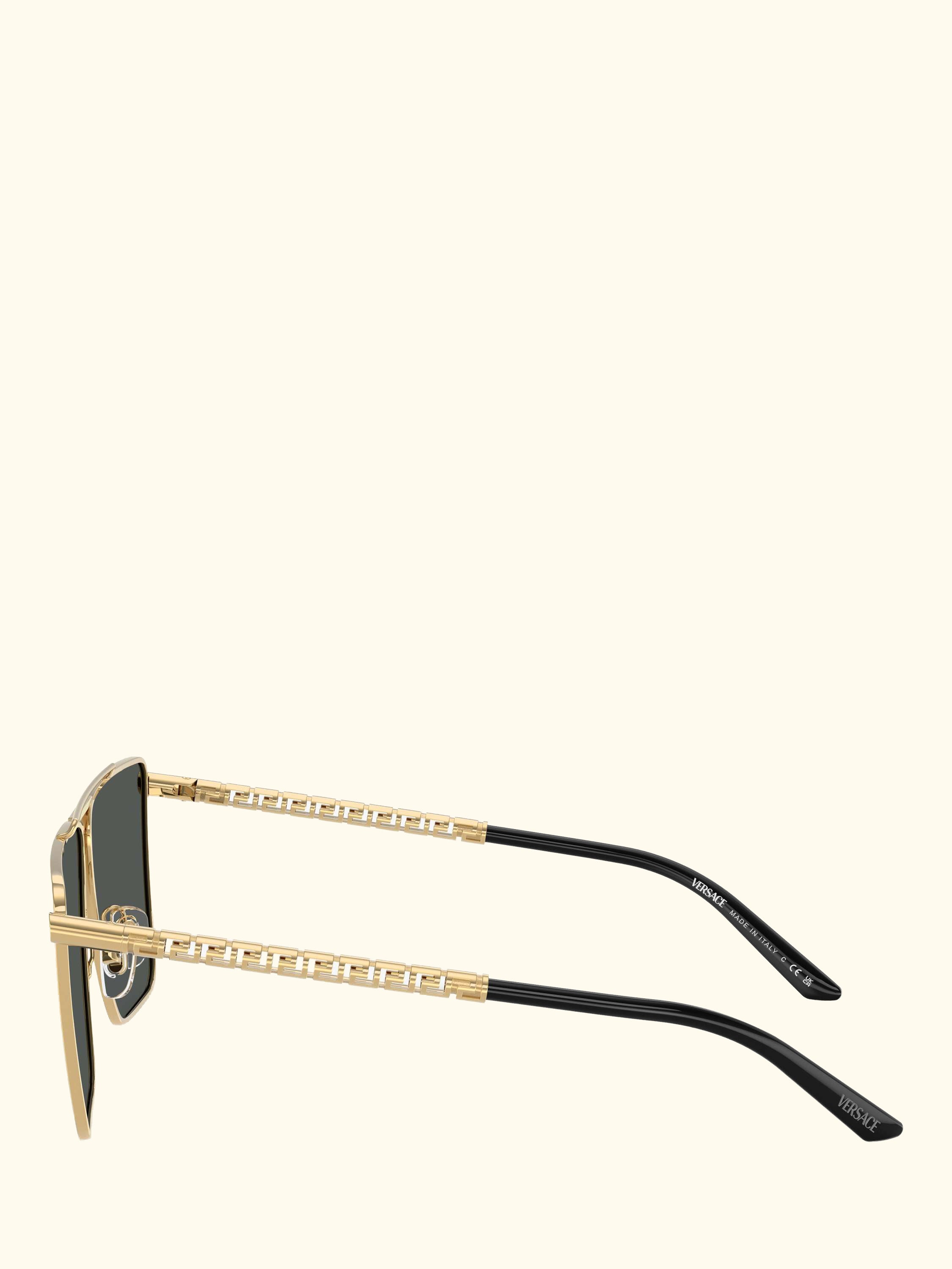 VE2266 Men's Square Sunglasses, Gold